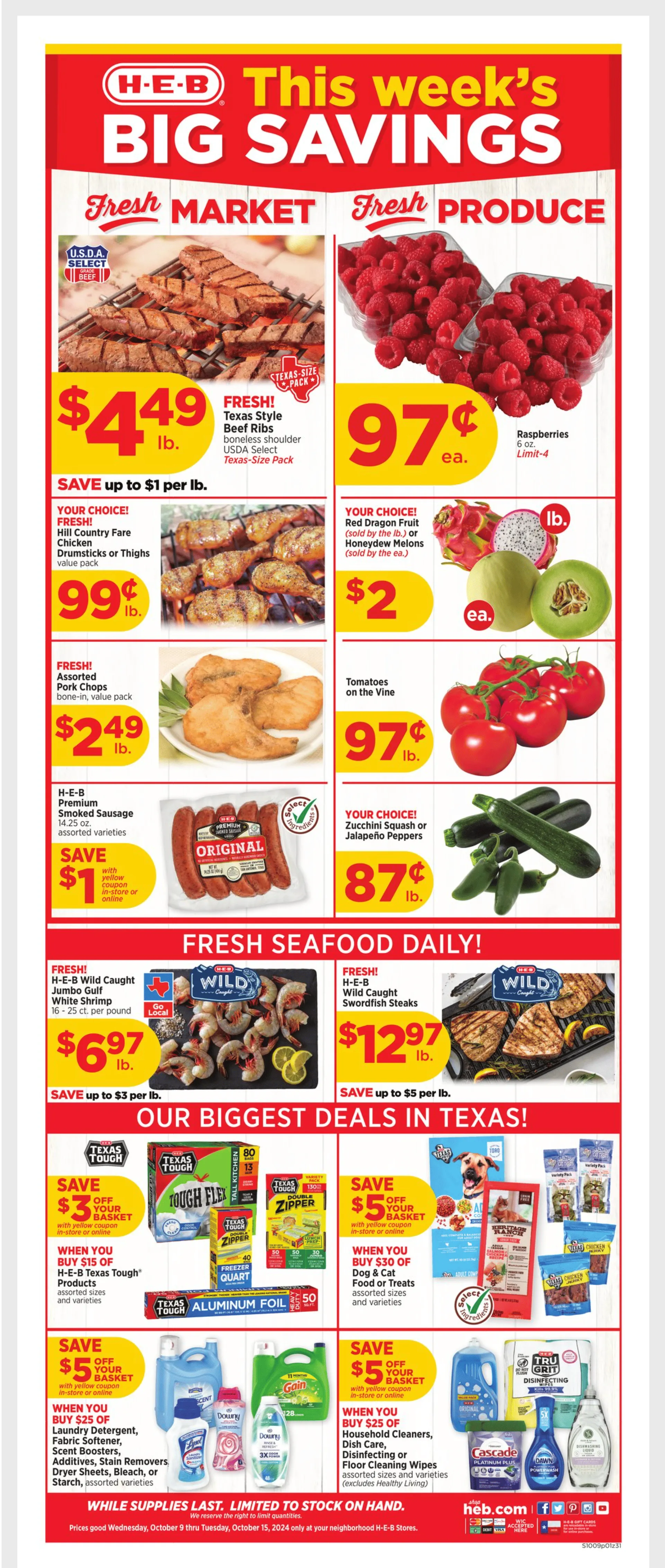 Weekly ad H-E-B weekly ads from October 9 to October 15 2024 - Page 