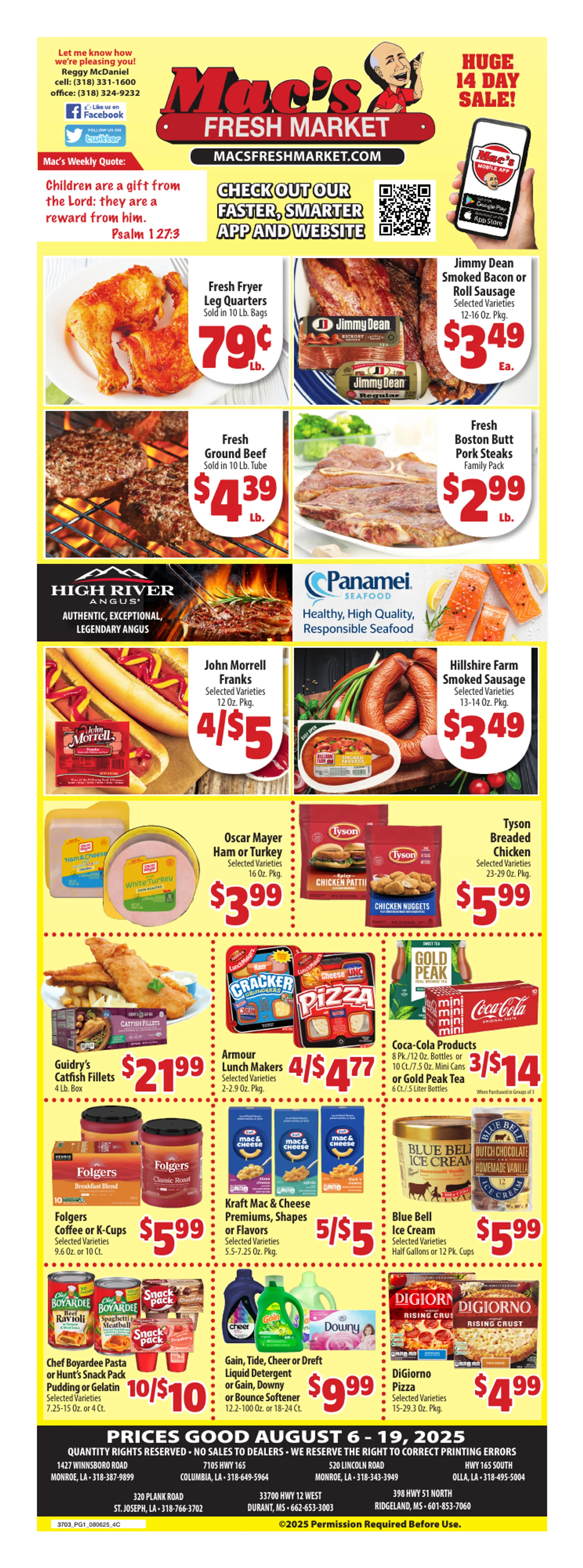 Weekly ad Mac's Freshmarket Sales from August 6 to August 19 2025 - Page 1