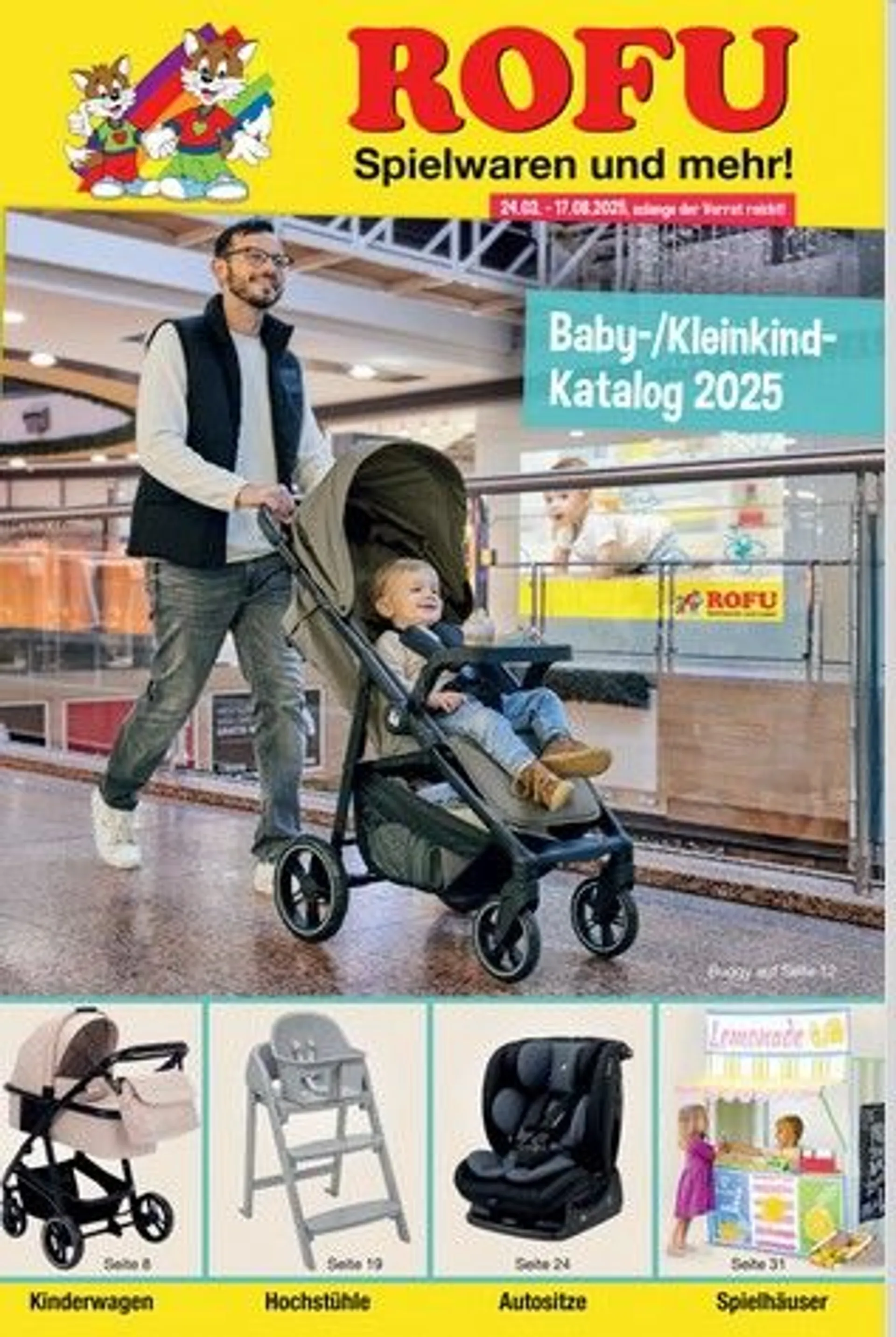 ROFU Kinderland Prospekte von 23. März bis 17. August 2025 - Prospekt seite 1
