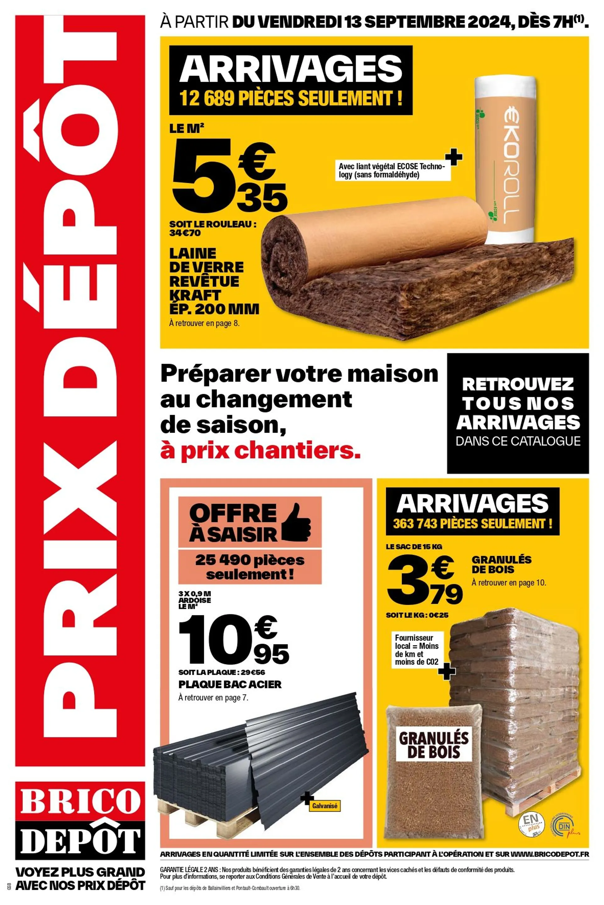 Brico Dépôt Offres de catalogue du 13 septembre au 26 septembre 2024 - Catalogue page 