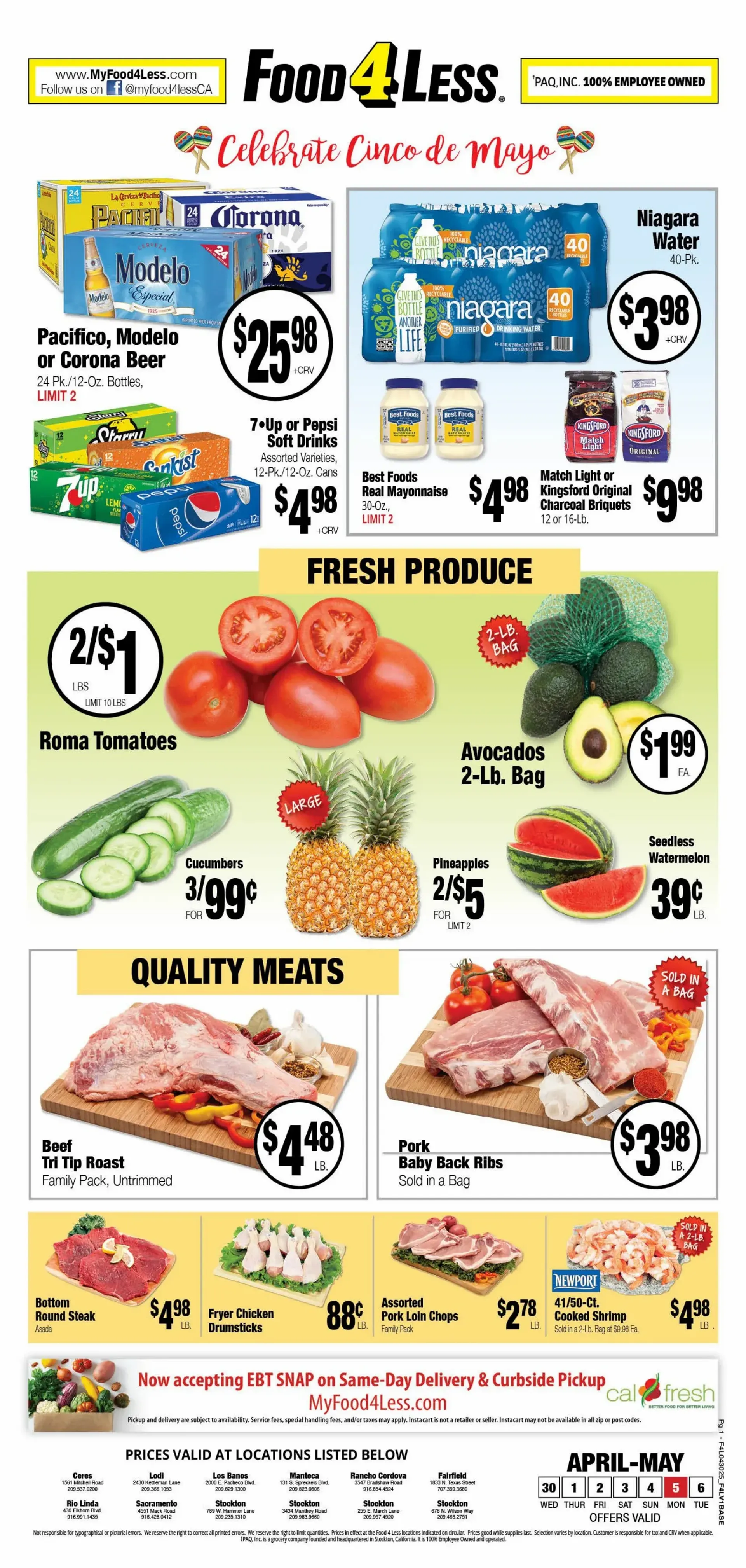 Weekly ad Food 4 Less Sales from April 30 to May 7 2025 - Page 