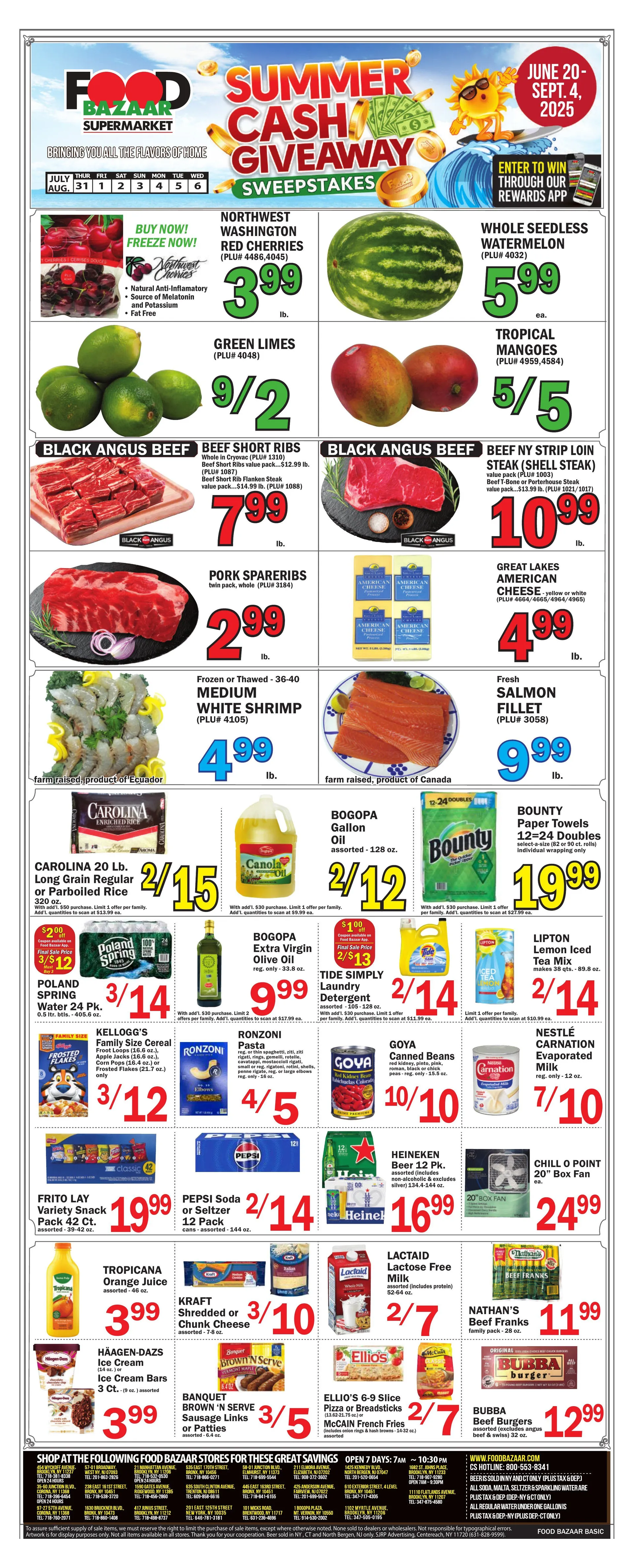 Weekly ad Food Bazaar Sales from July 31 to August 6 2025 - Page 1