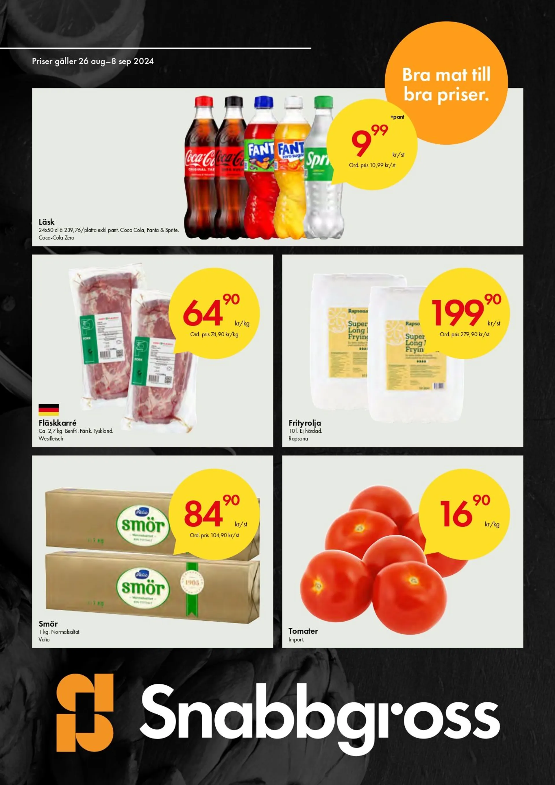 Axfood Snabbgross Broschyr Erbjudanden från 26 augusti till 8 augusti 2024 - Reklamblad sidor 