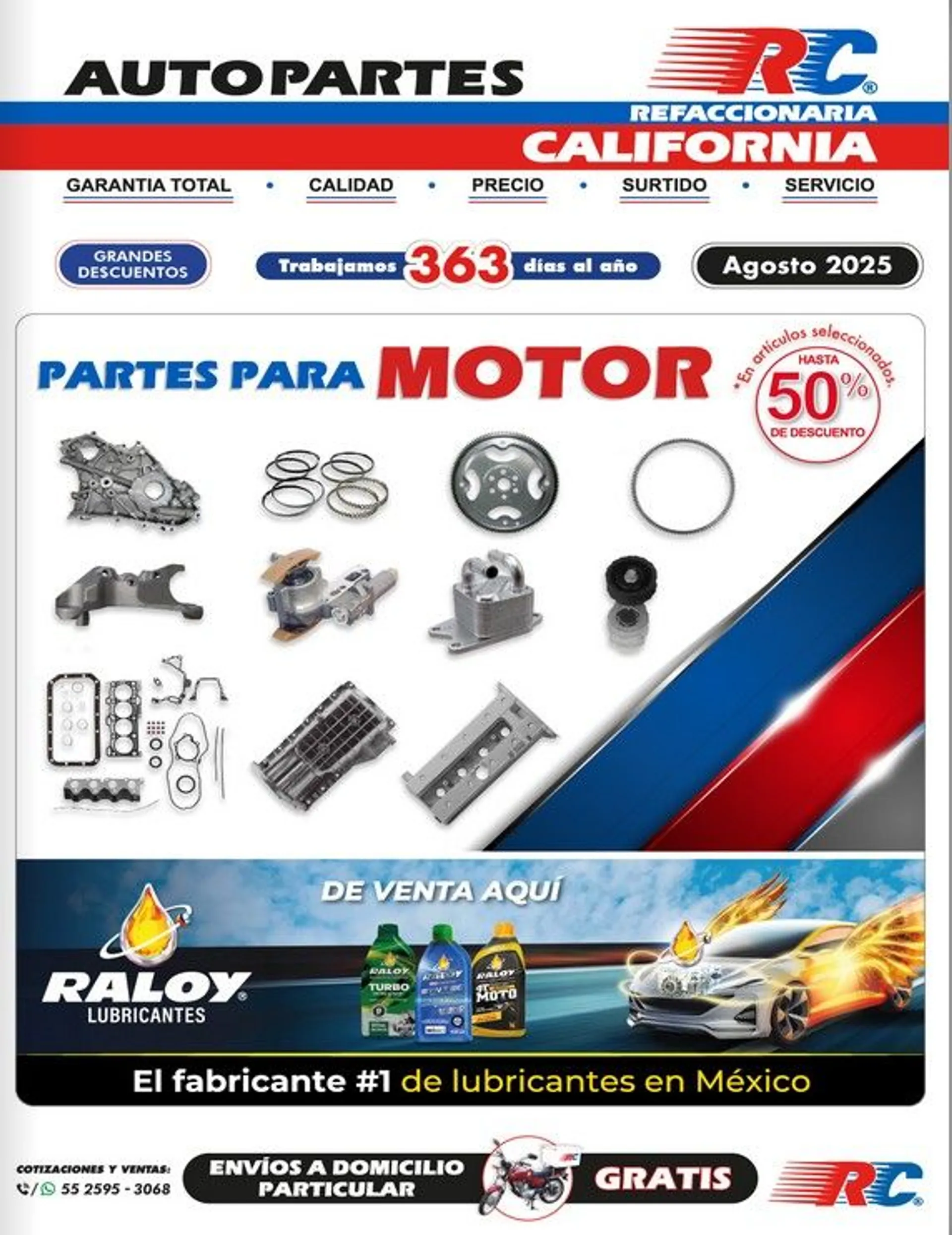 Catálogo de Refaccionaria California catálogos y ofertas del mes 1 de agosto al 31 de agosto 2025 - Pagina 
