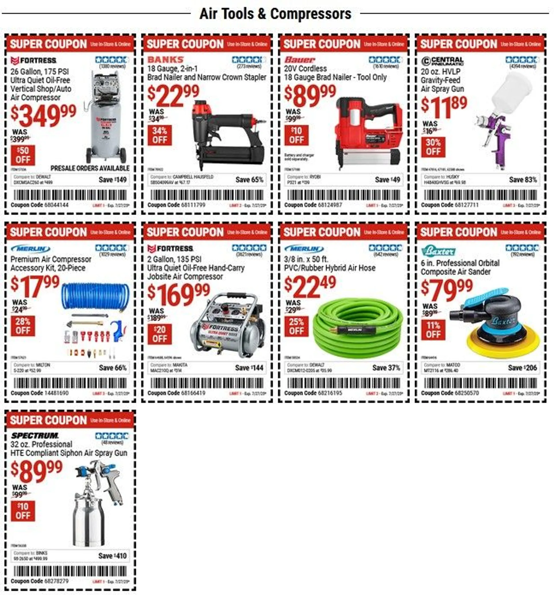 Weekly ad Harbor Freight Sales from July 14 to July 27 2025 - Page 1