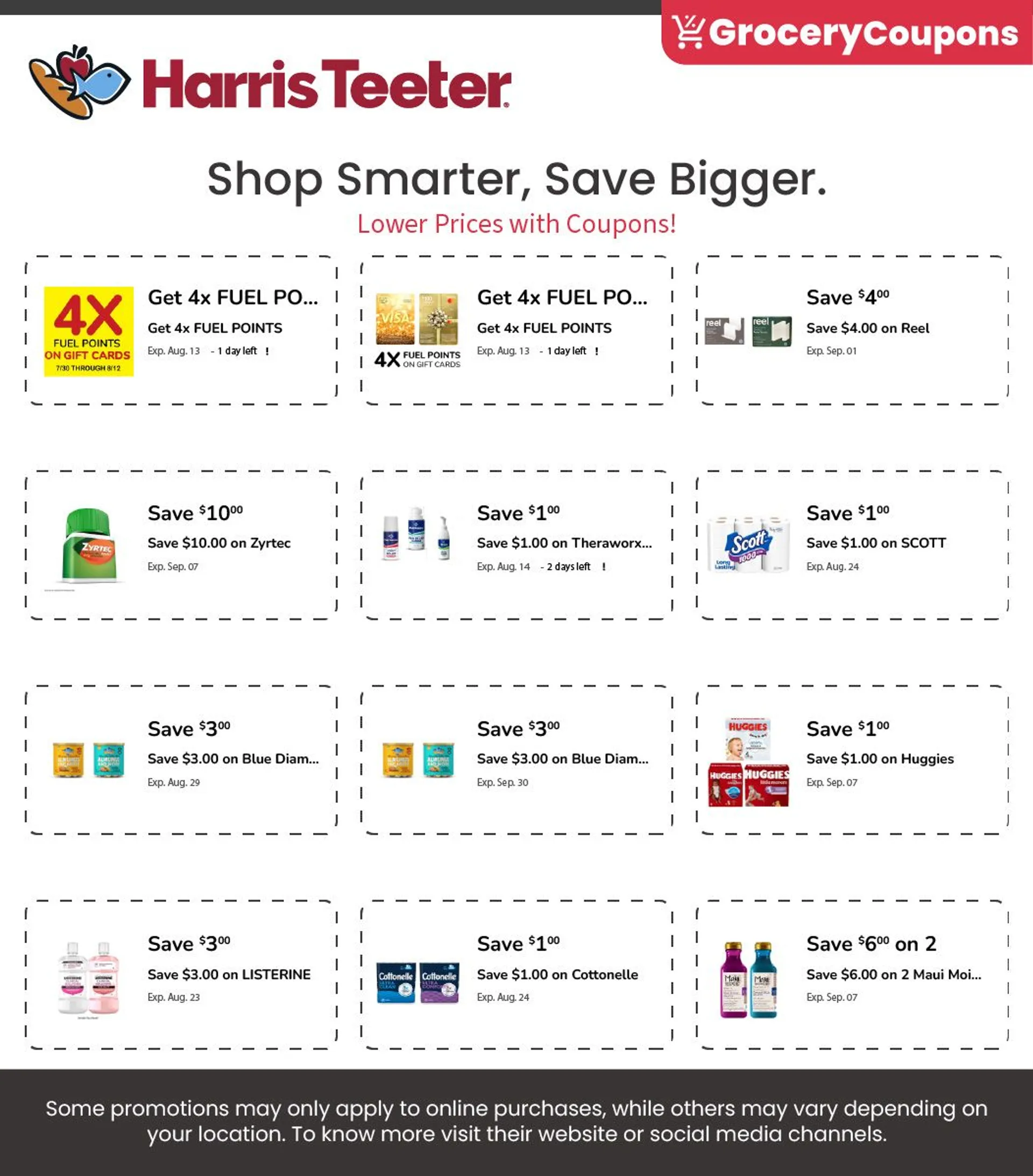 Weekly ad Harris Teeter coupons from August 1 to August 31 2025 - Page 1