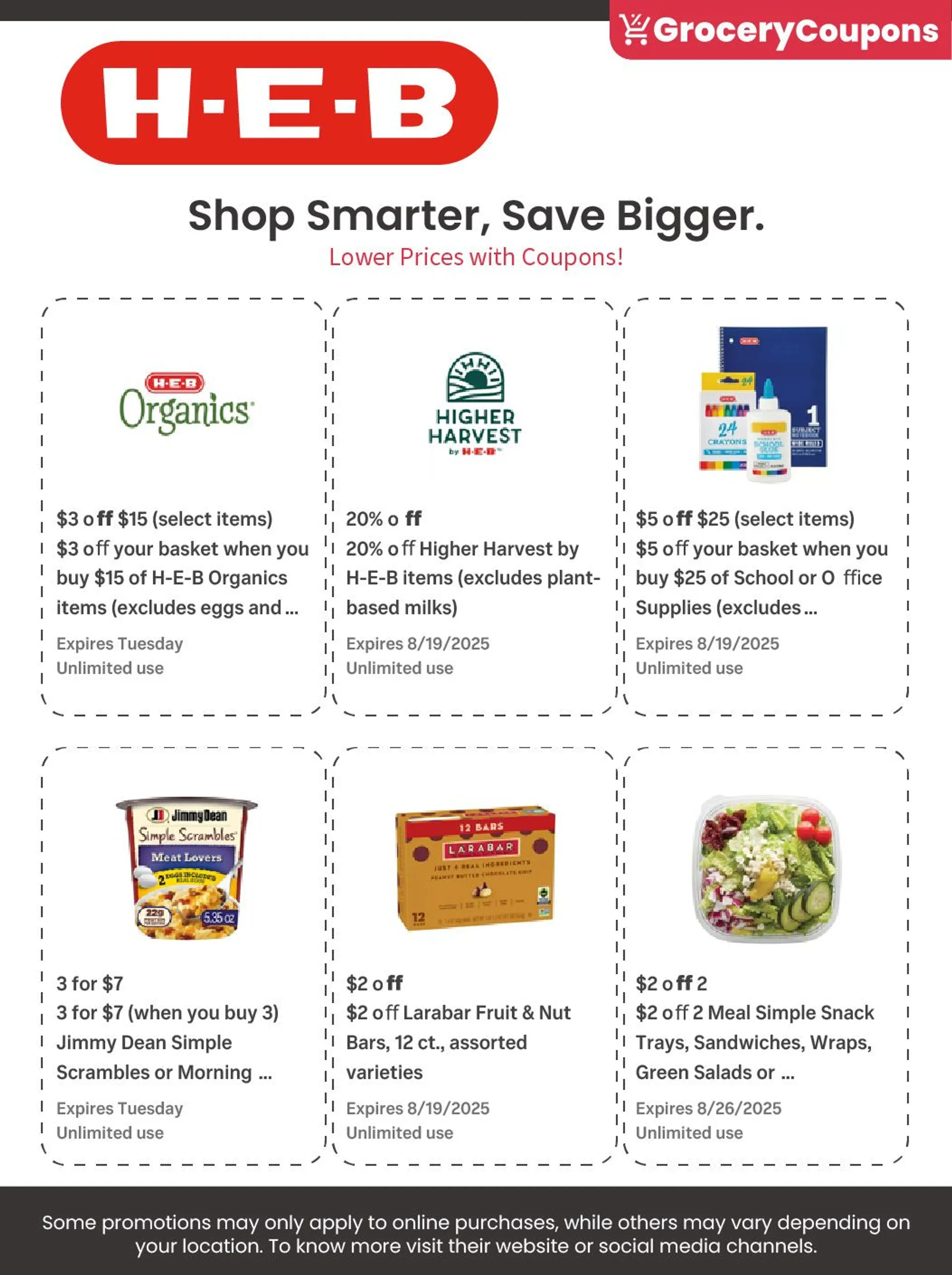 Weekly ad H-E-B coupons from August 1 to August 31 2025 - Page 1