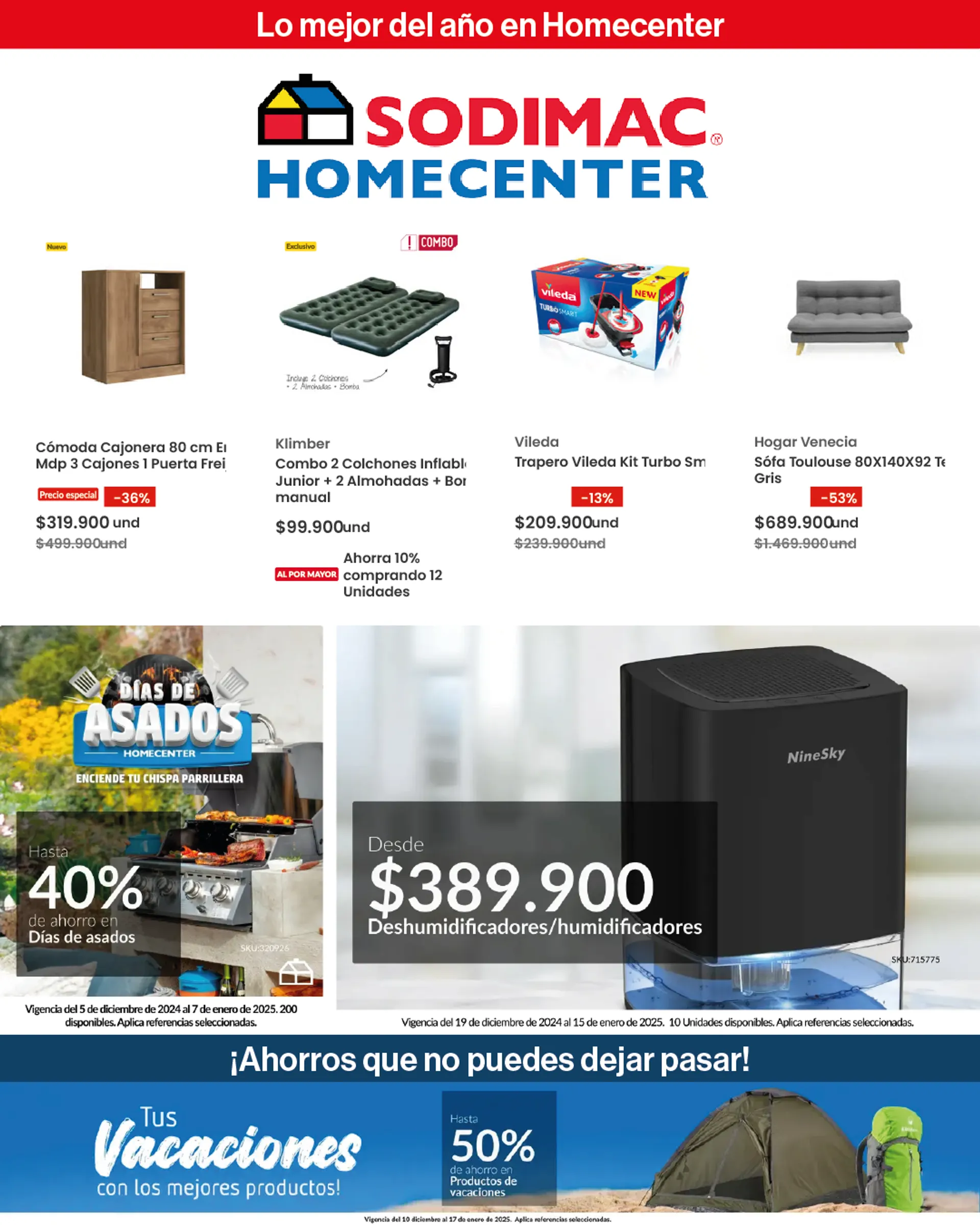 Catalogo de Homecenter Ofertas semanale 27 de diciembre al 10 de enero 2025 - Pag 