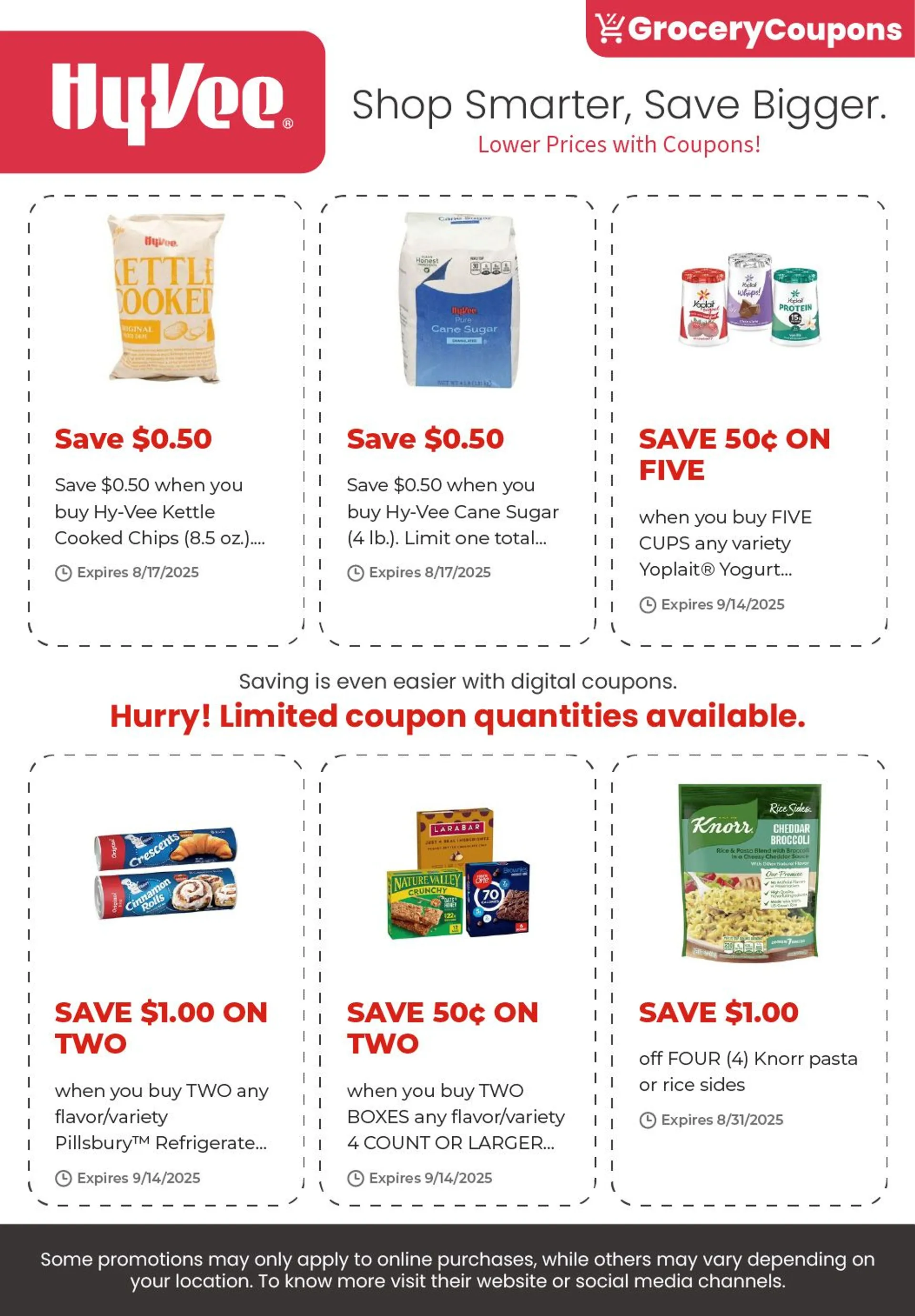 Weekly ad HyVee coupons from August 1 to August 31 2025 - Page 1