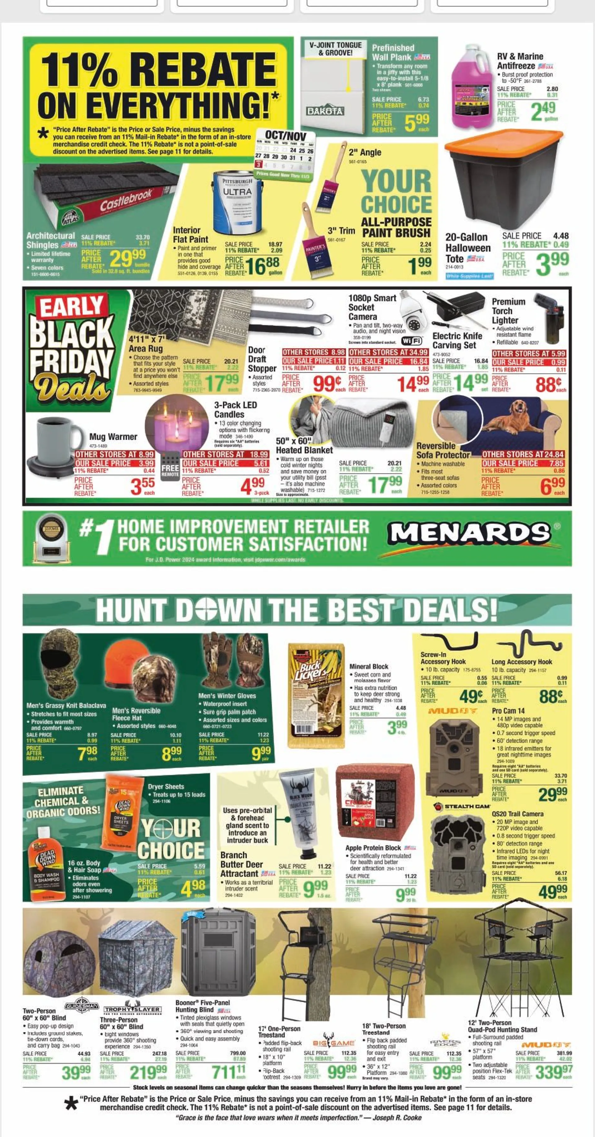 Weekly ad Menards Weekly Flyer from October 24 to November 3 2024 - Page 