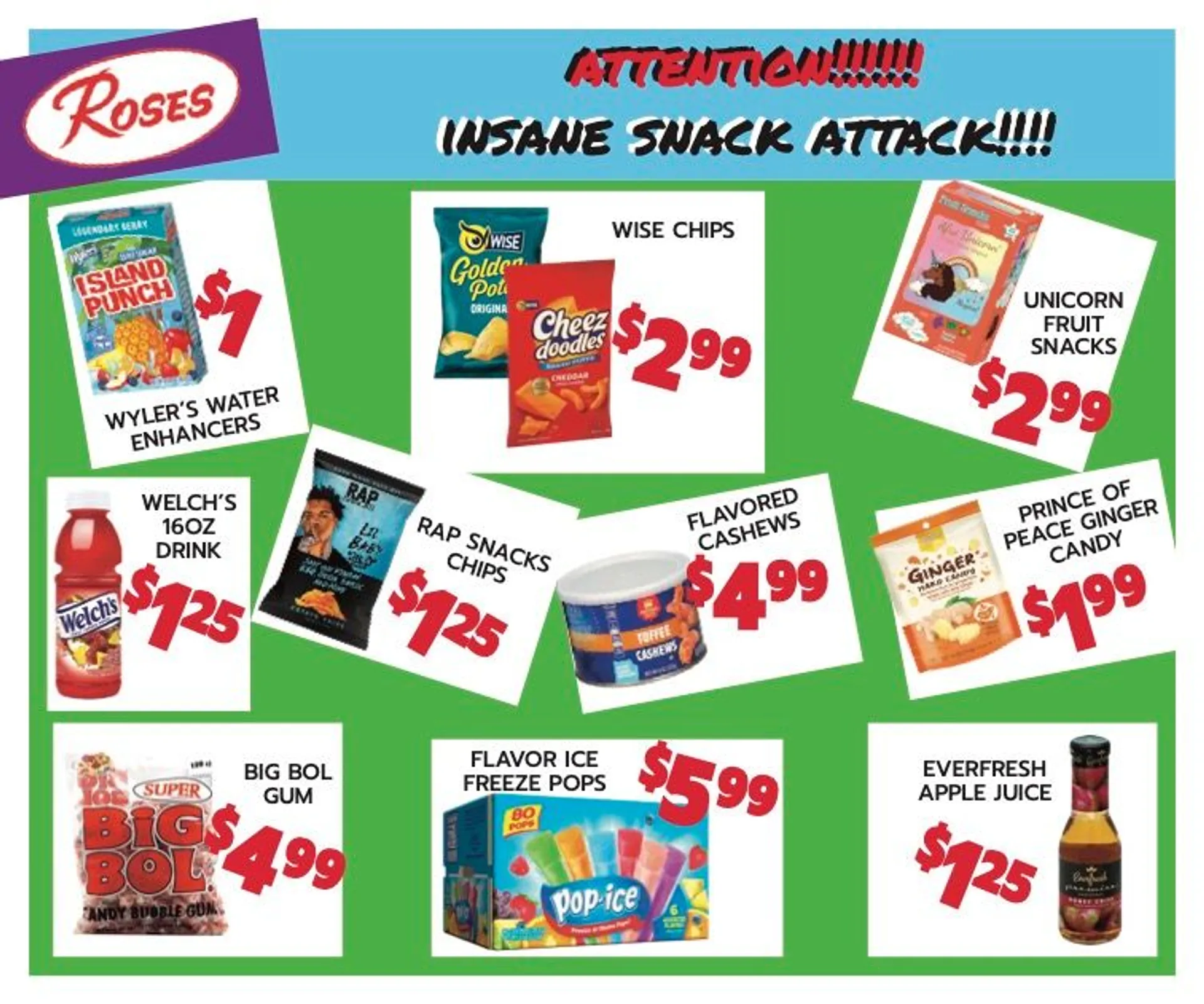 Weekly ad Roses Discount Store Deals from May 20 to June 2 2025 - Page 1