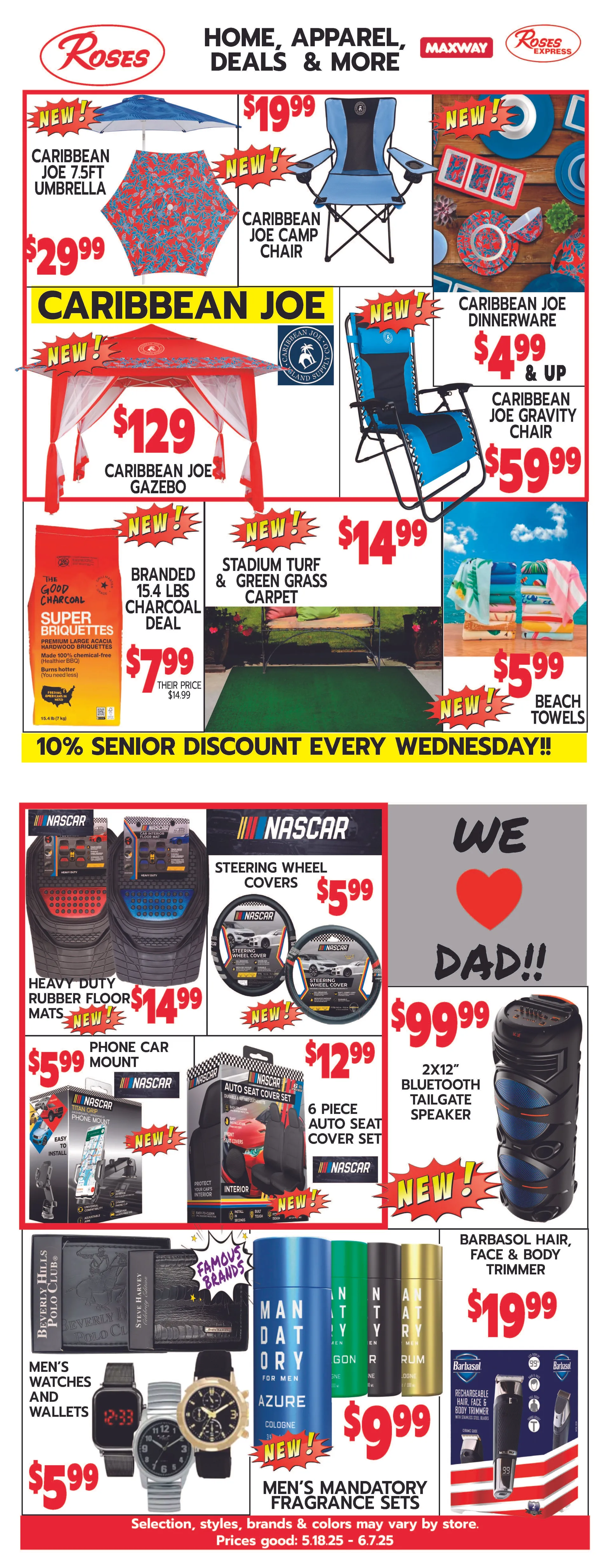 Weekly ad Roses Discount Sales from May 18 to June 7 2025 - Page 1