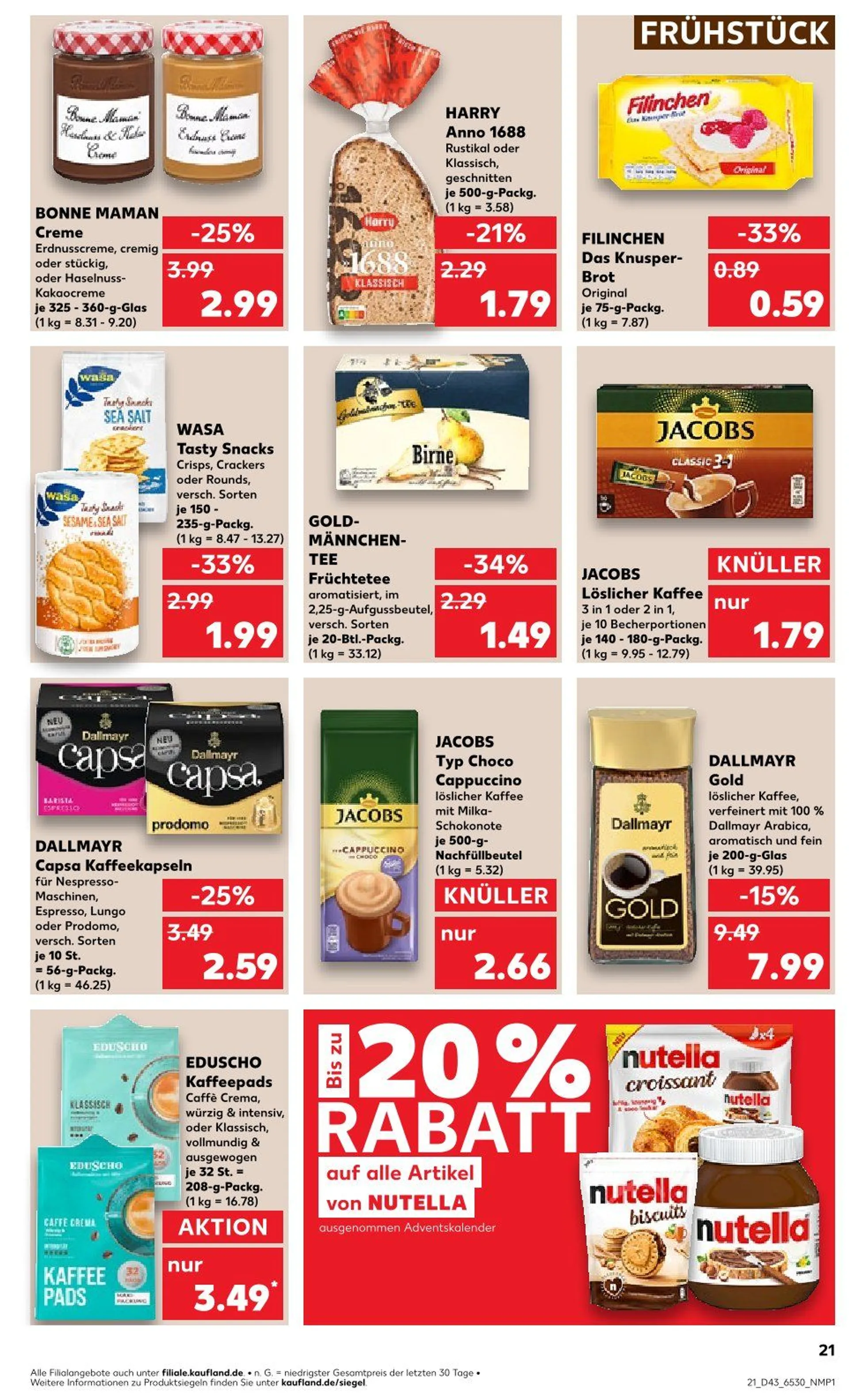 Kaufland Prospekts von 24. Oktober bis 30. Oktober 2024 - Prospekt seite 21