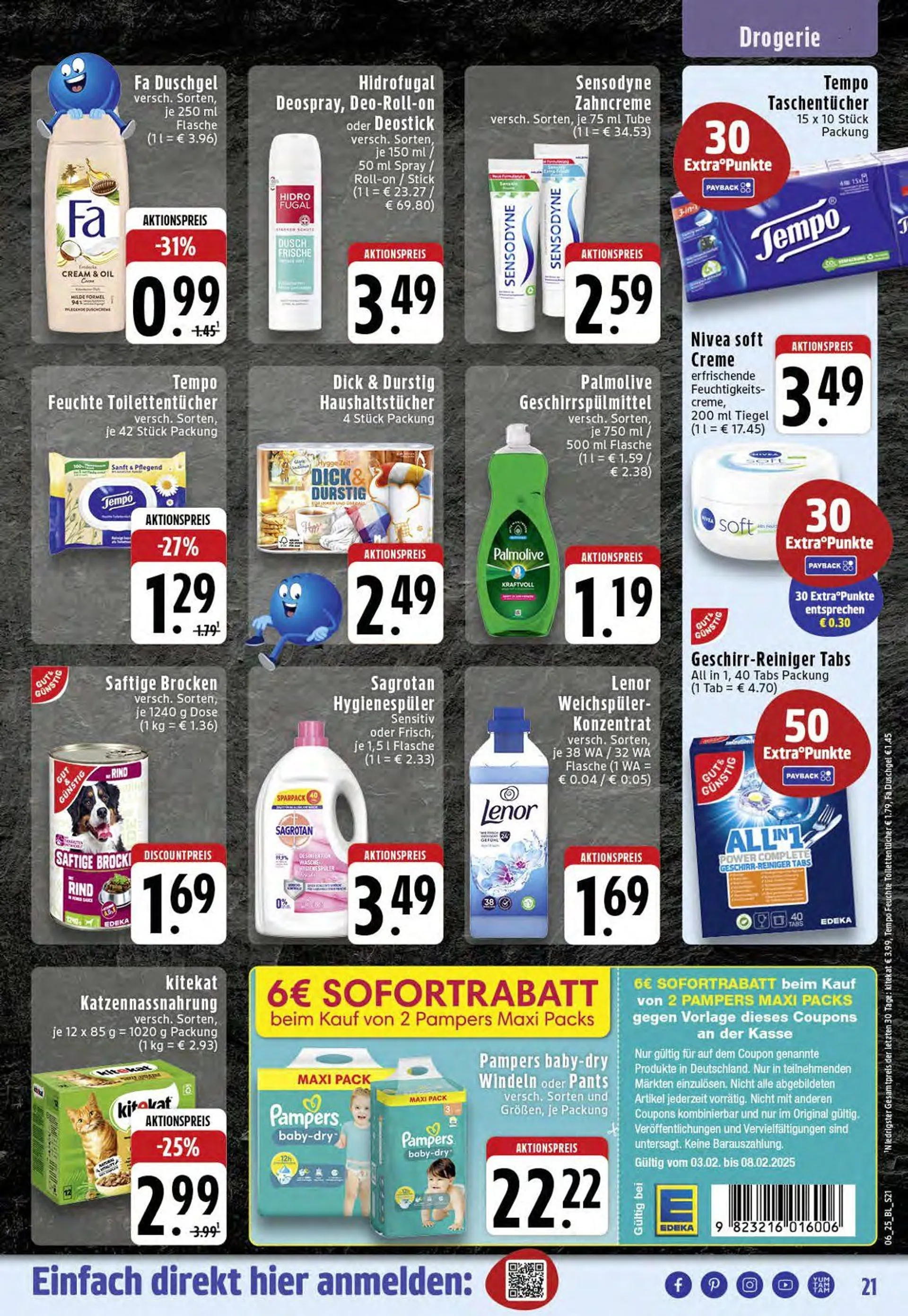 Edeka Prospekt von 3. Februar bis 8. Februar 2025 - Prospekt seite 21