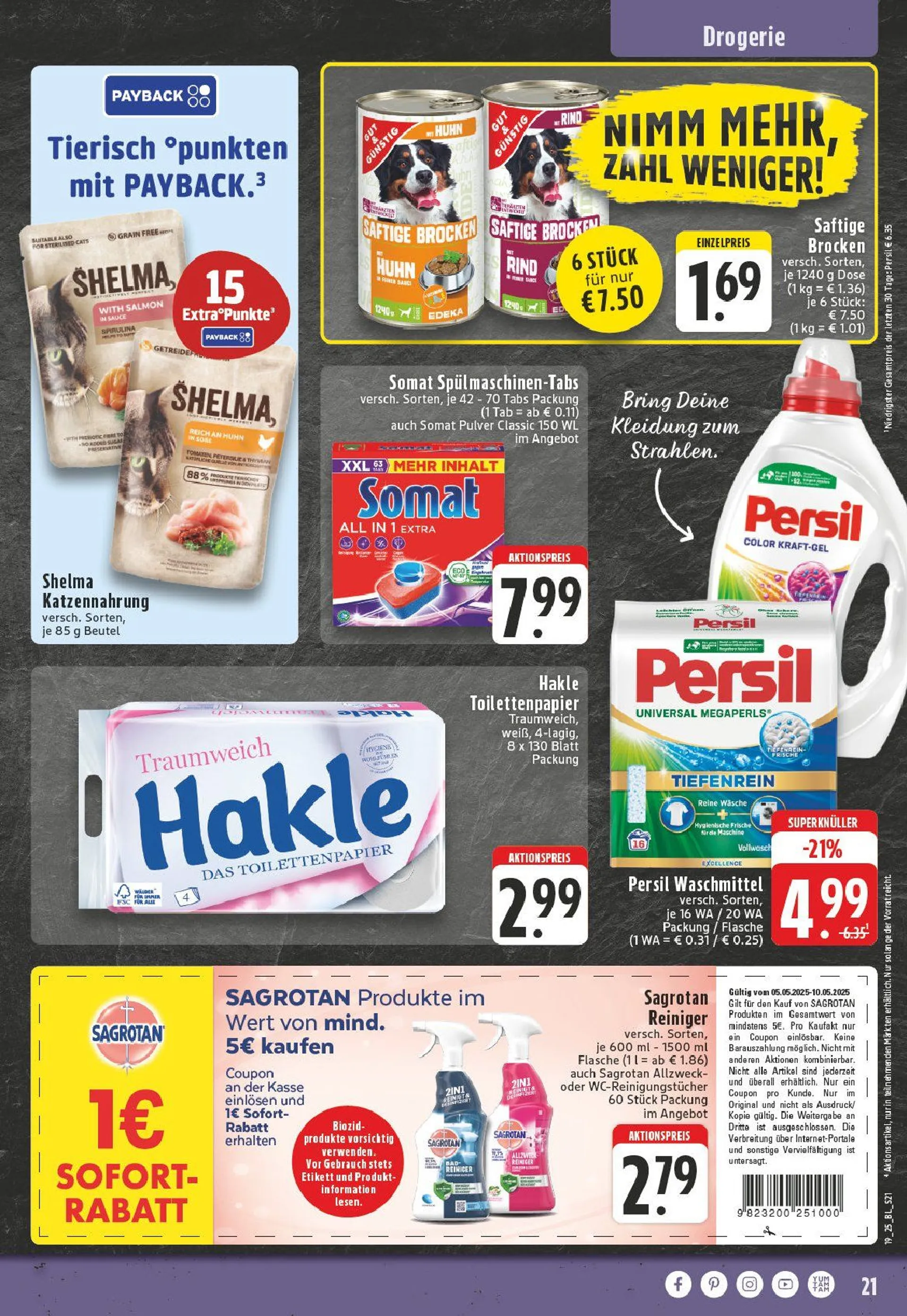 Edeka Prospekt von 5. Mai bis 10. Mai 2025 - Prospekt seite 21