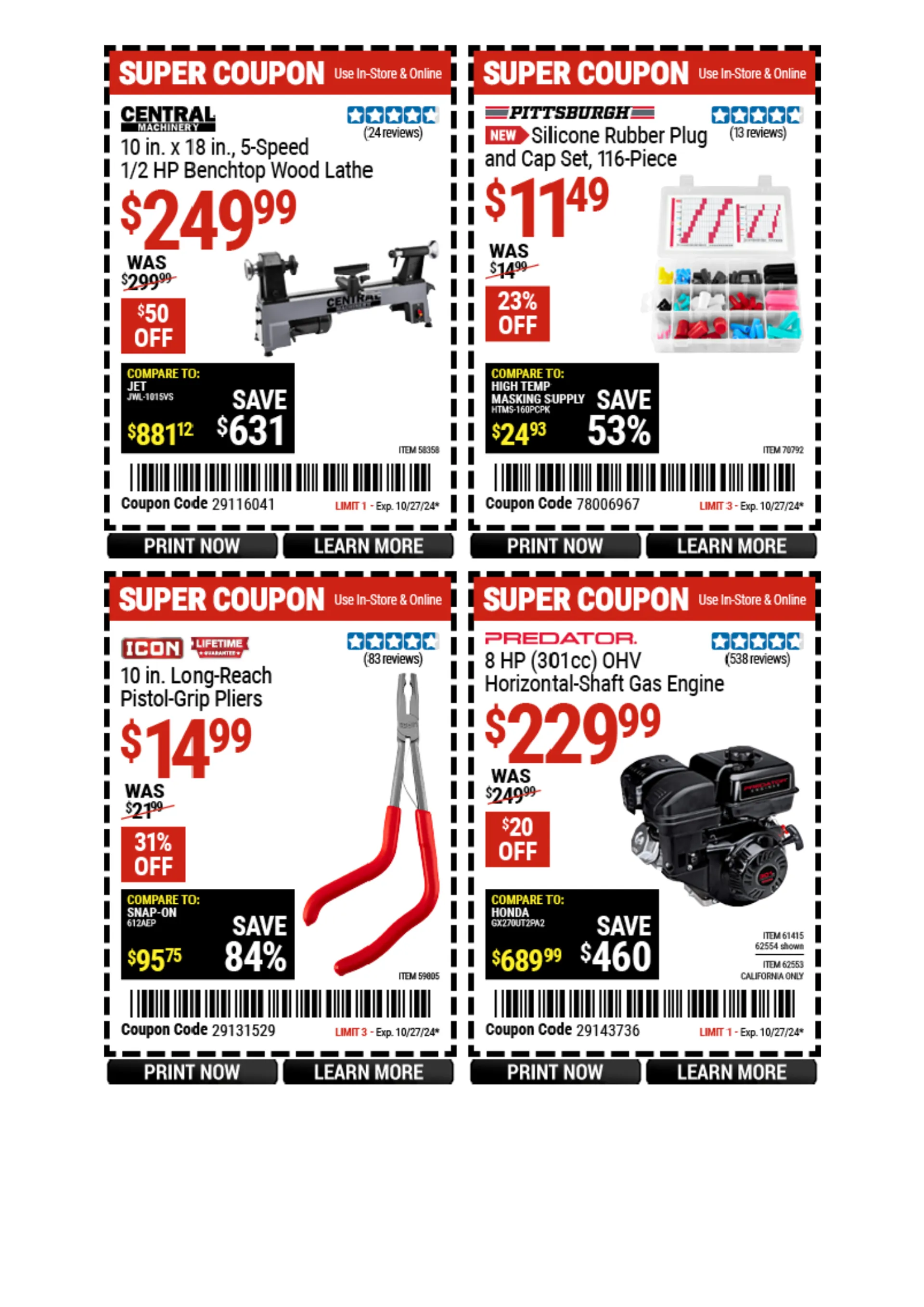 Weekly ad Harbor Freight Weekly Ad from October 21 to October 27 2024 - Page 20