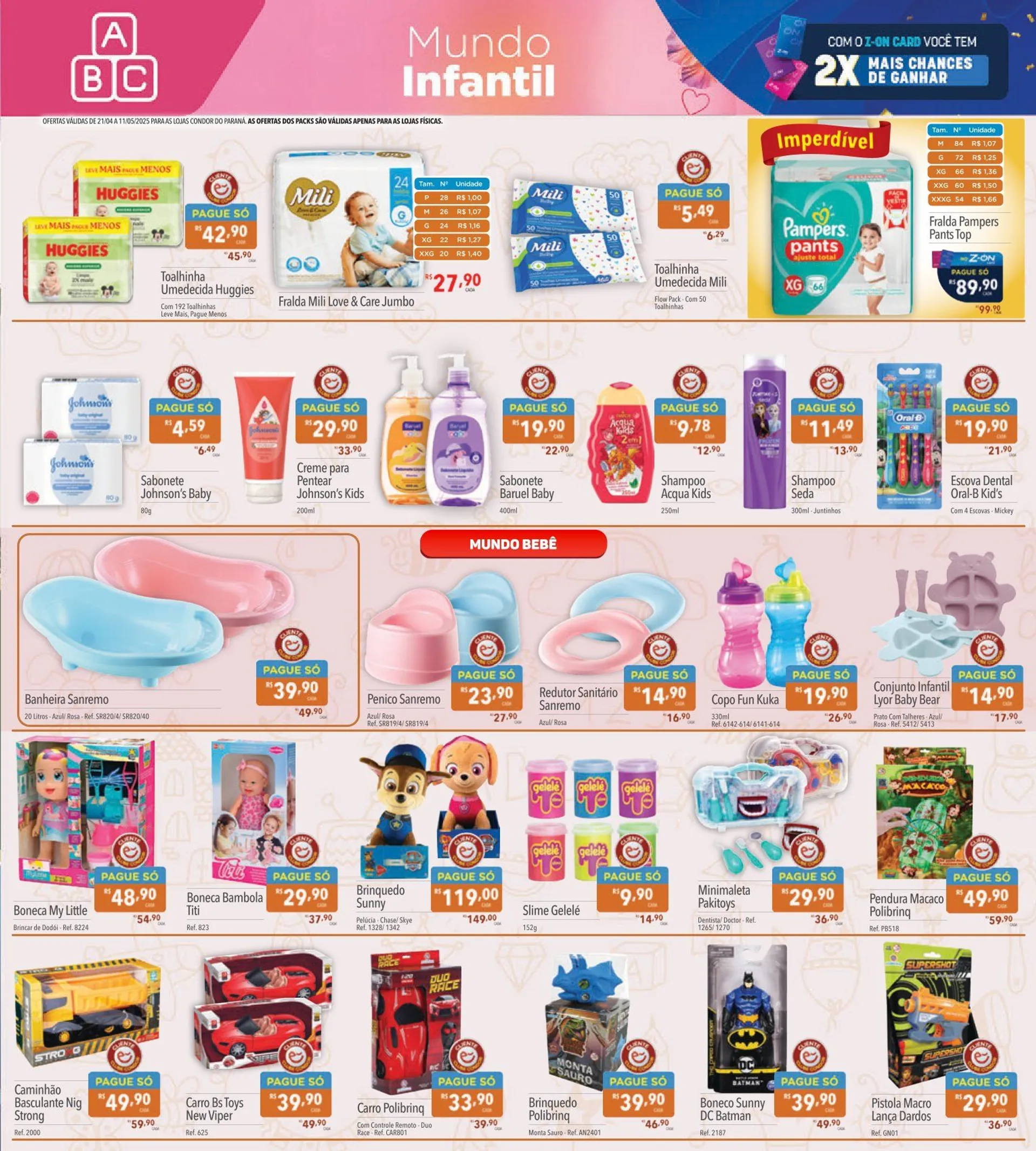 Encarte de Folhetos Supermercados Condor 21 de abril até 14 de maio 2025 - Pagina 21