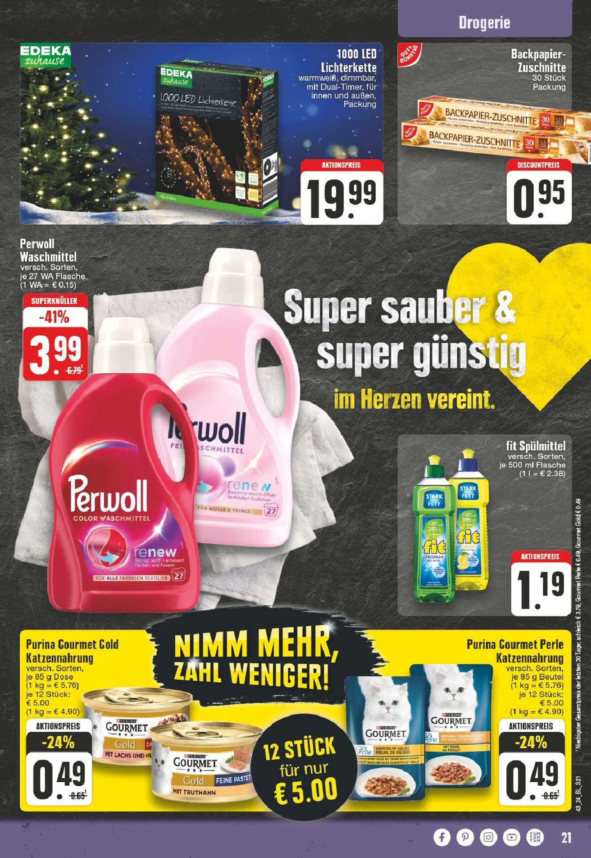 Edeka Prospekt von 21. Oktober bis 26. Oktober 2024 - Prospekt seite 21