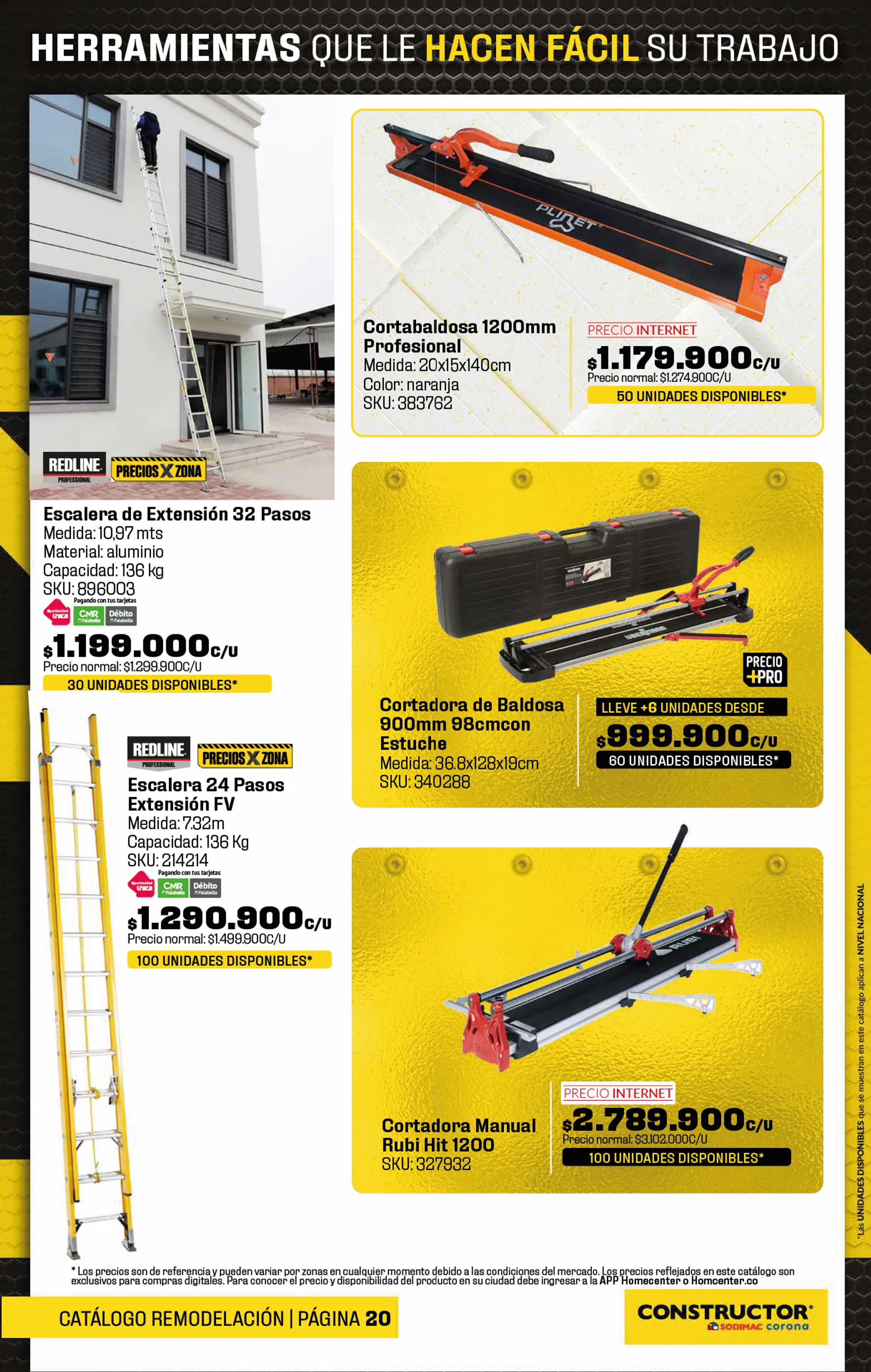 Catalogo de Grandes ofertas Construcción 20 de septiembre al 15 de octubre 2024 - Pag 20