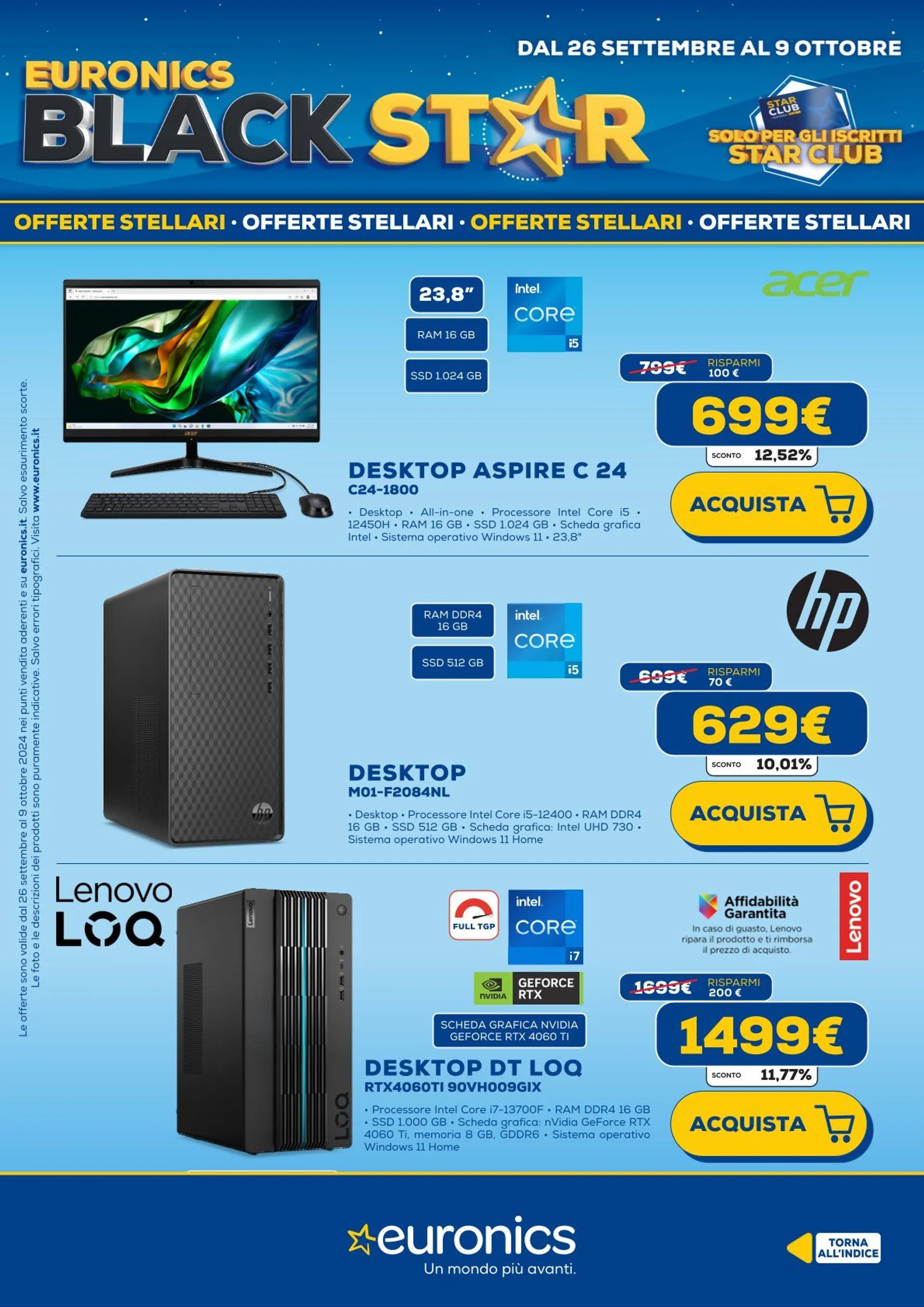 Euronics Brochure Offerte da 26 settembre a 9 ottobre di 2024 - Pagina del volantino 22