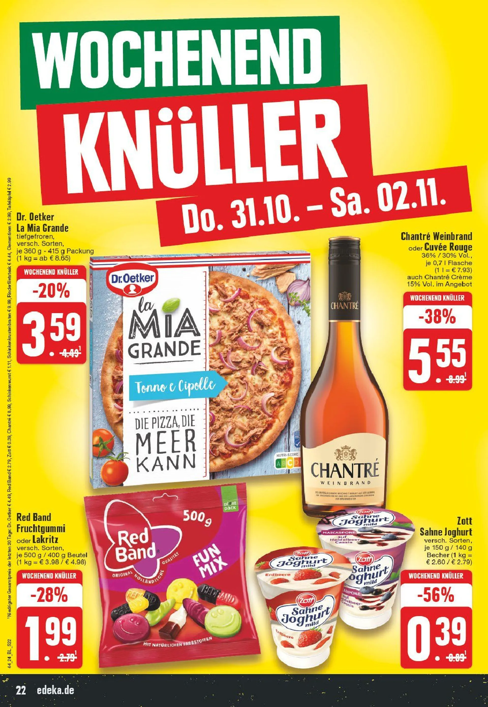 Edeka Prospekt von 28. Oktober bis 2. November 2024 - Prospekt seite 22