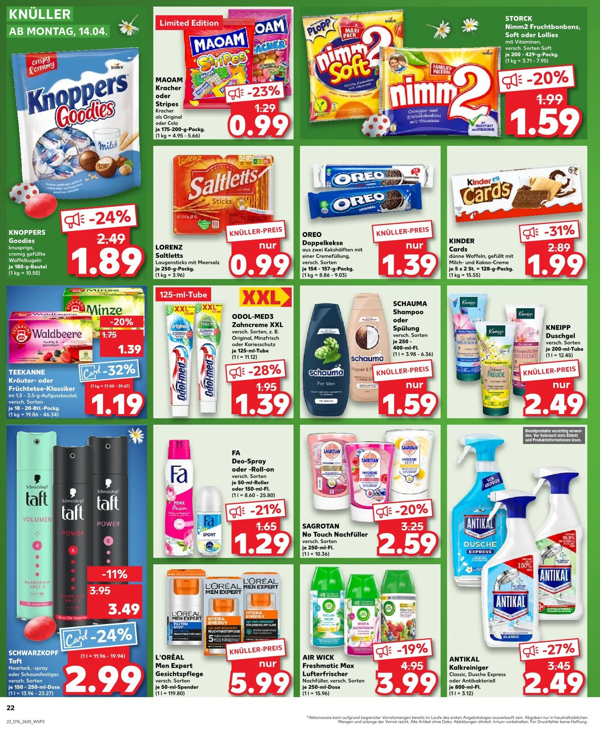 Kaufland Prospekt von 10. April bis 16. April 2025 - Prospekt seite 22
