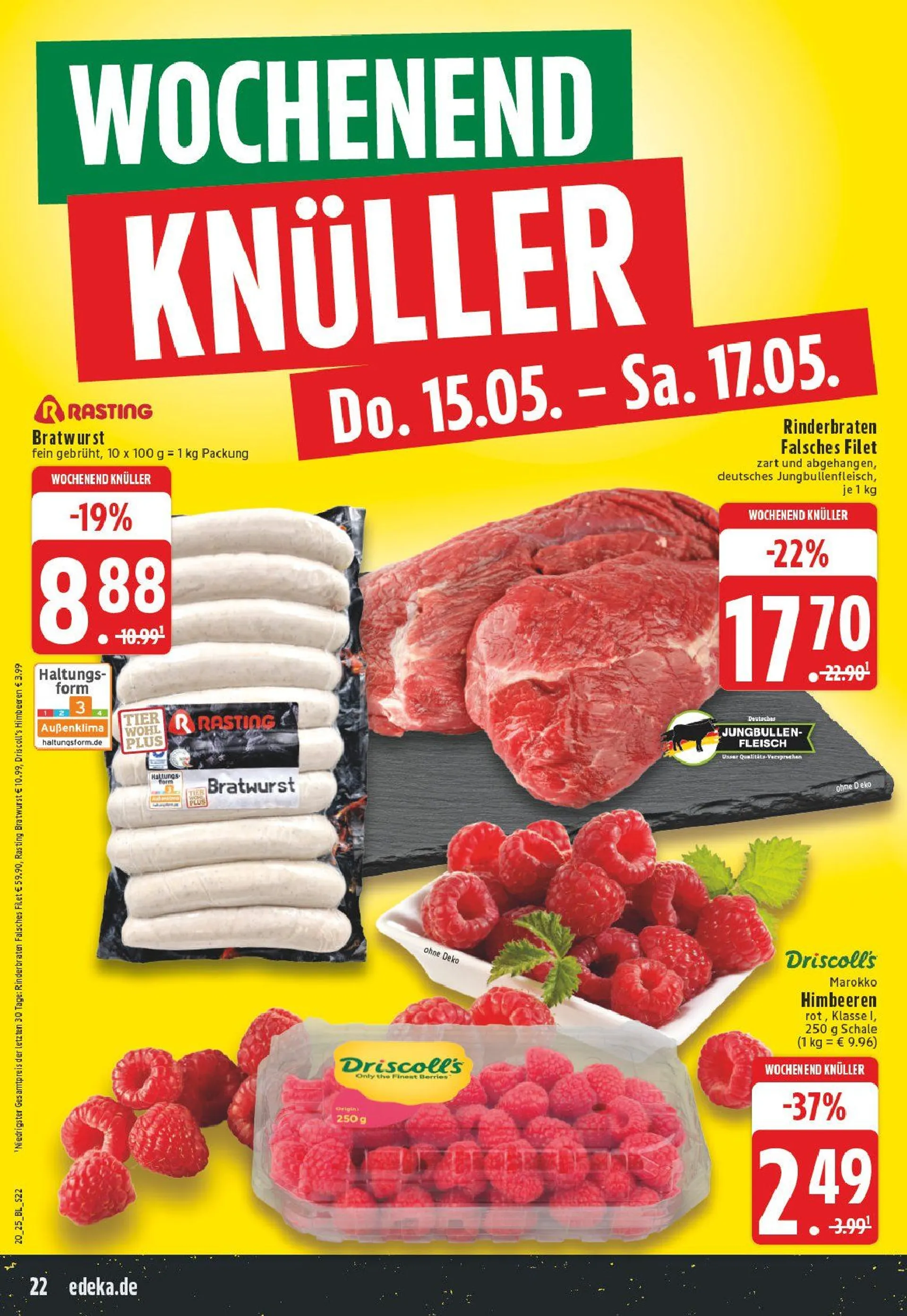 Edeka Prospekt von 12. Mai bis 17. Mai 2025 - Prospekt seite 22