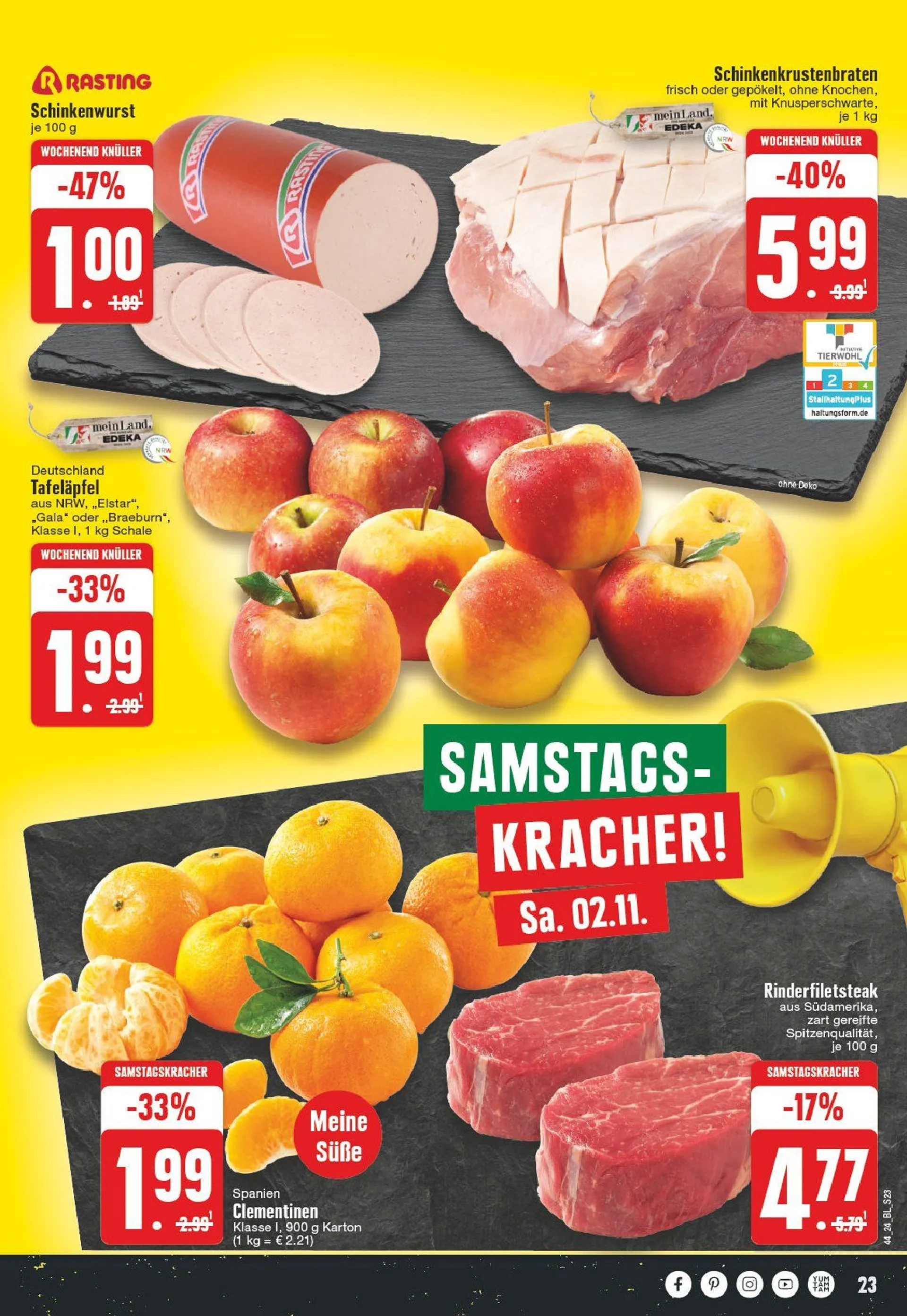 Edeka Prospekt von 28. Oktober bis 2. November 2024 - Prospekt seite 23