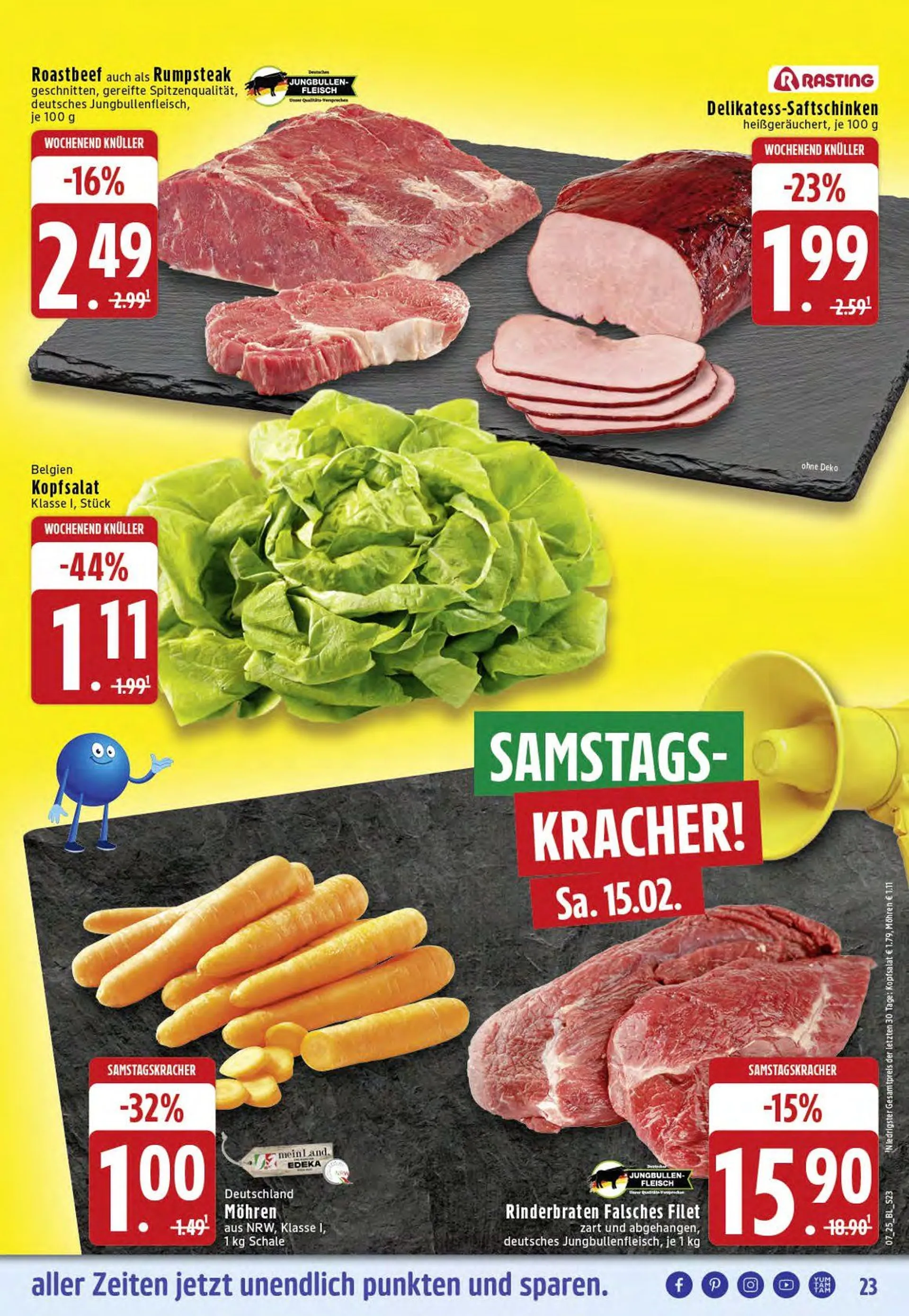 Edeka Prospekt von 10. Februar bis 15. Februar 2025 - Prospekt seite 23