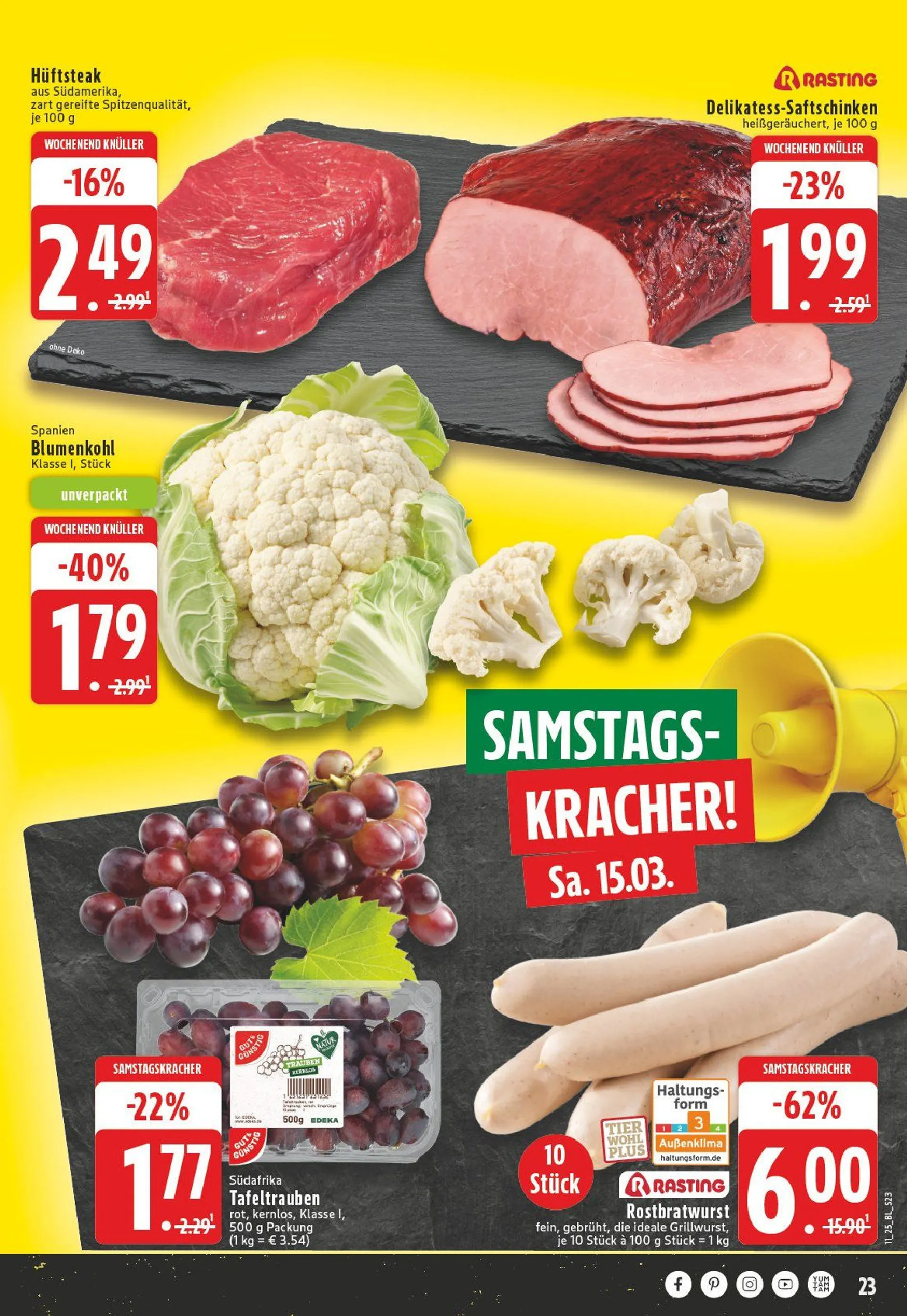 Edeka Prospekt von 10. März bis 15. März 2025 - Prospekt seite 23