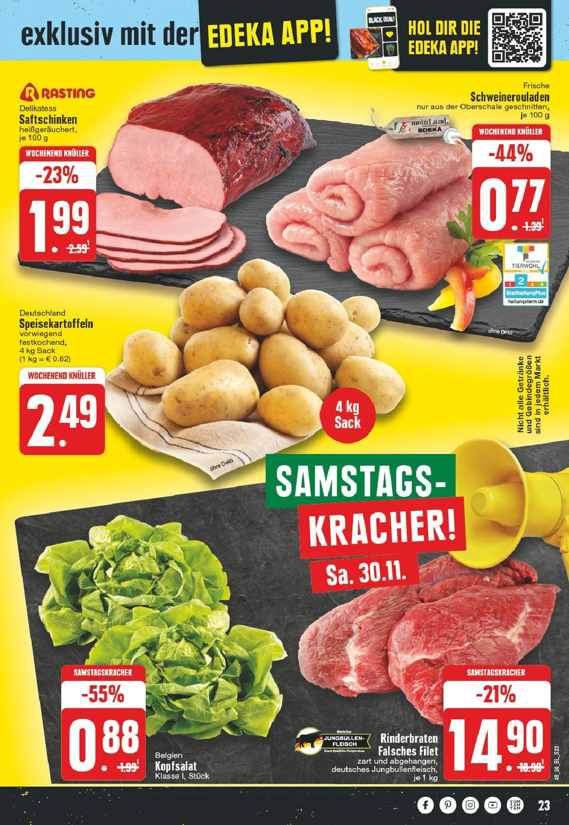 Edeka Propsket von 25. November bis 30. November 2024 - Prospekt seite 23