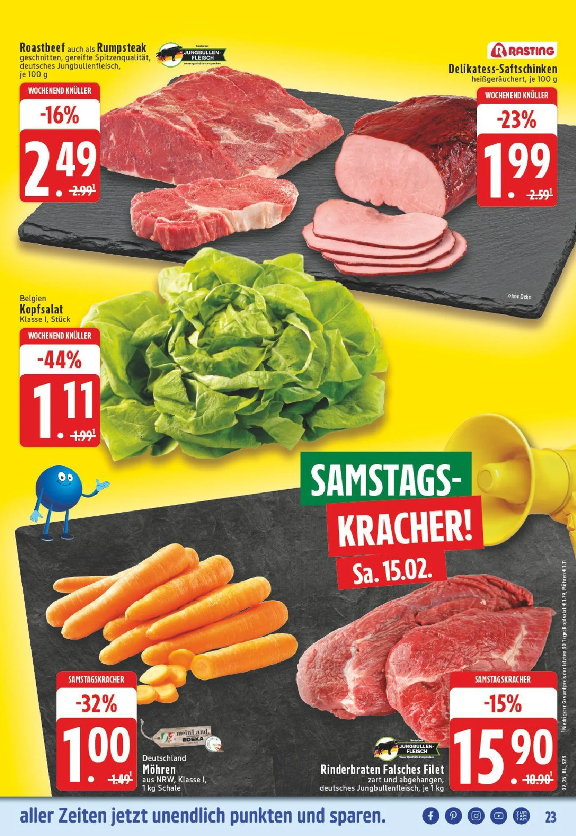 Edeka Prospekt von 10. Februar bis 15. Februar 2025 - Prospekt seite 23