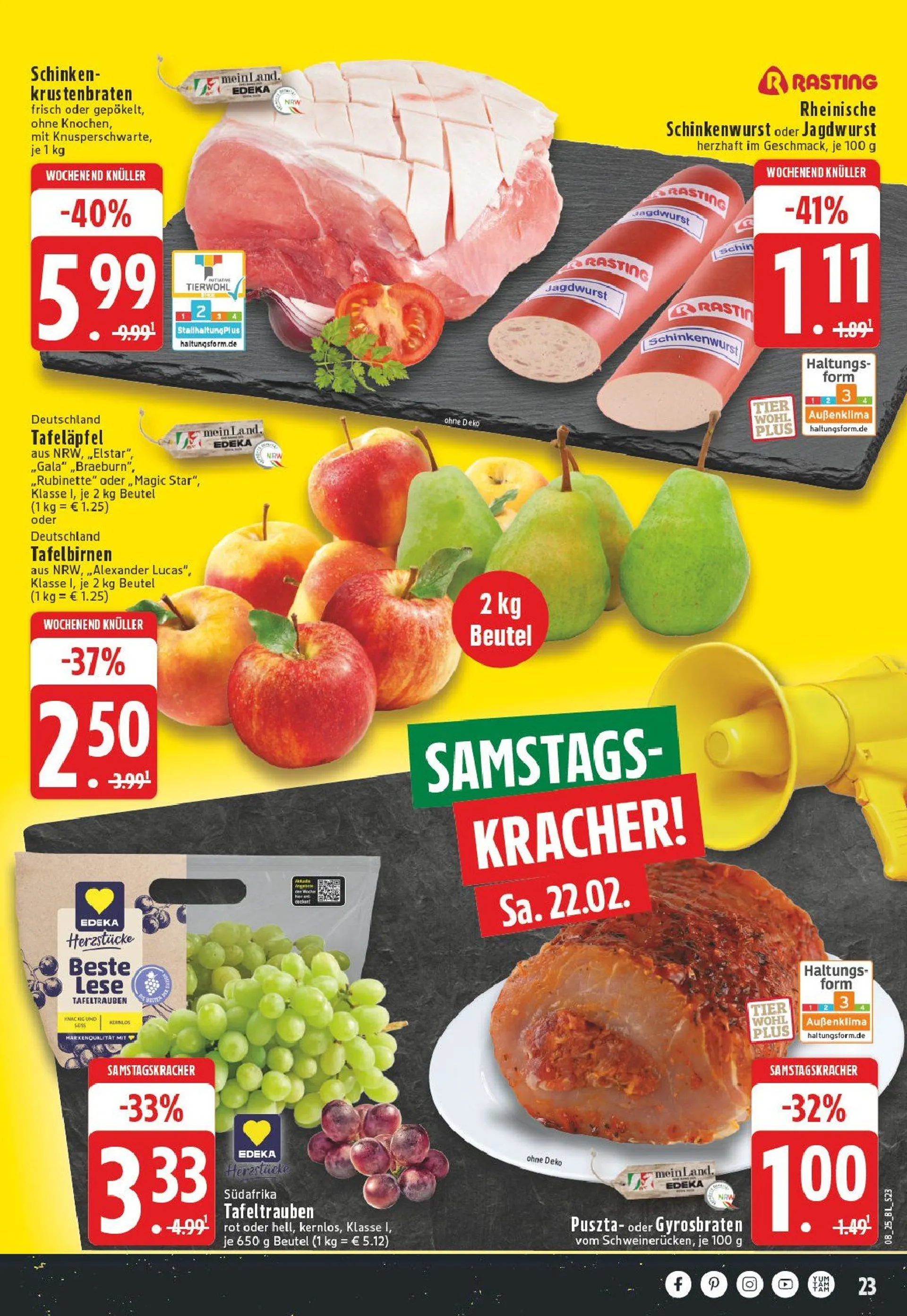 Edeka Prospekt von 16. Februar bis 22. Februar 2025 - Prospekt seite 23