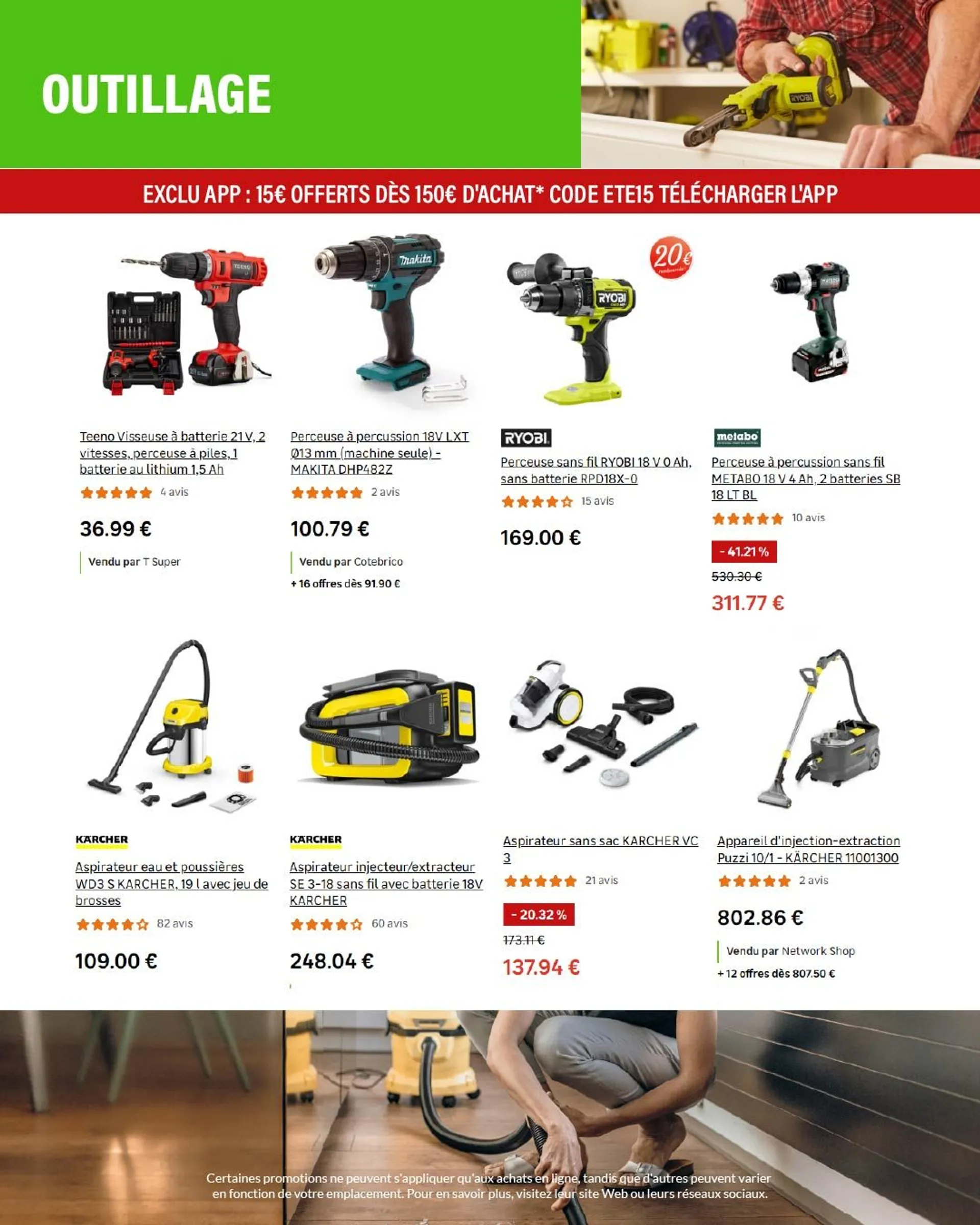 PROMOS DE LEROY MERLIN du 25 juillet au 8 août 2024 - Catalogue page 22