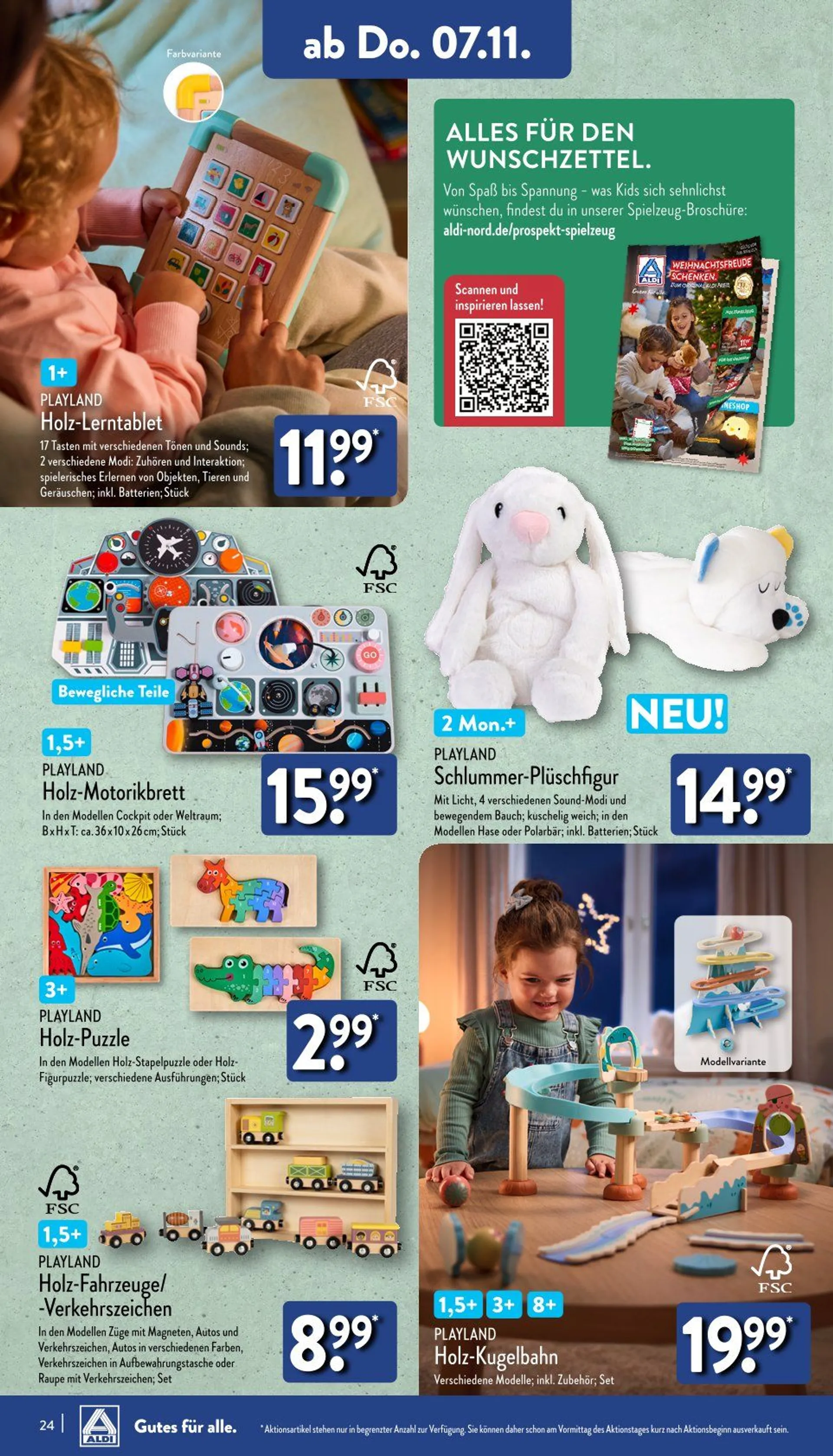 Aldi Nord Prospekt von 4. November bis 11. November 2024 - Prospekt seite 24