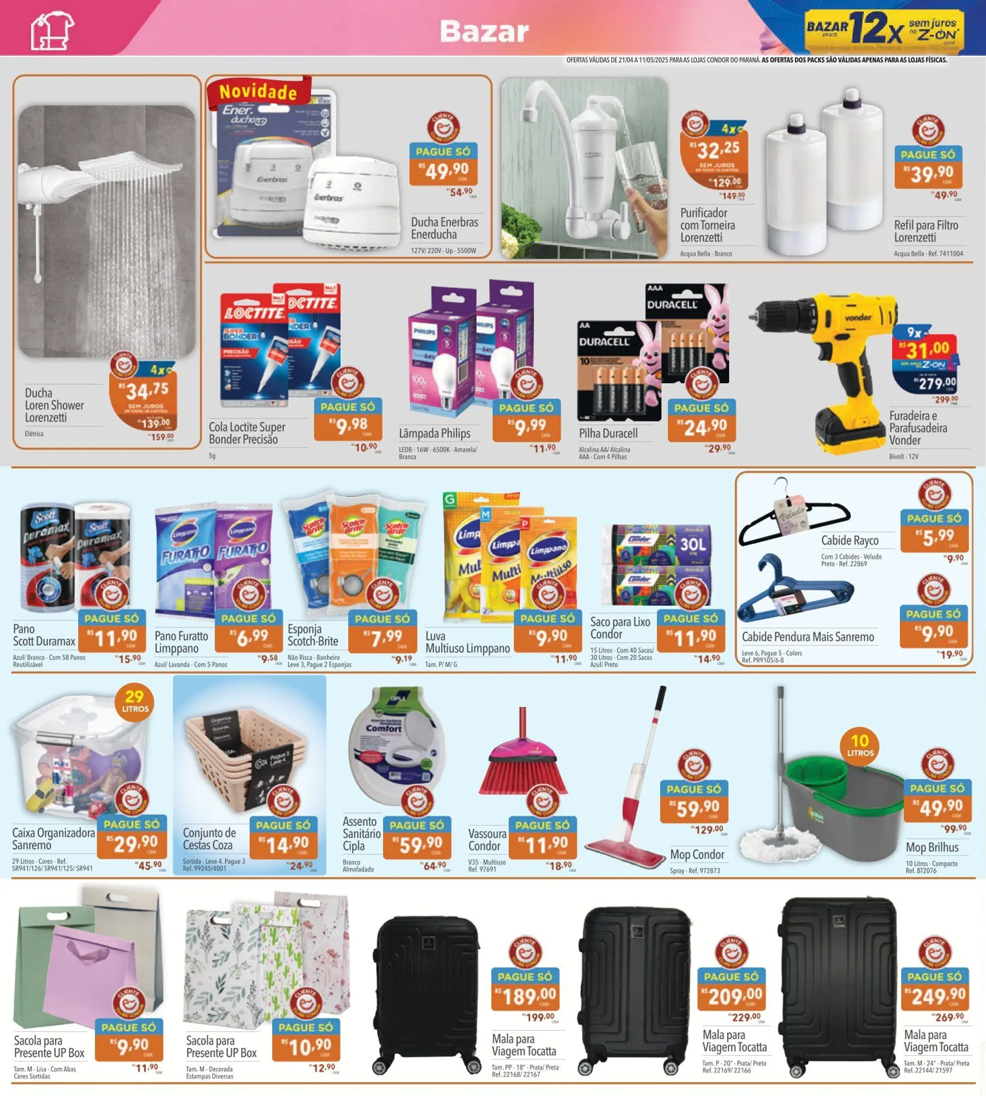 Encarte de Folhetos Supermercados Condor 21 de abril até 14 de maio 2025 - Pagina 24