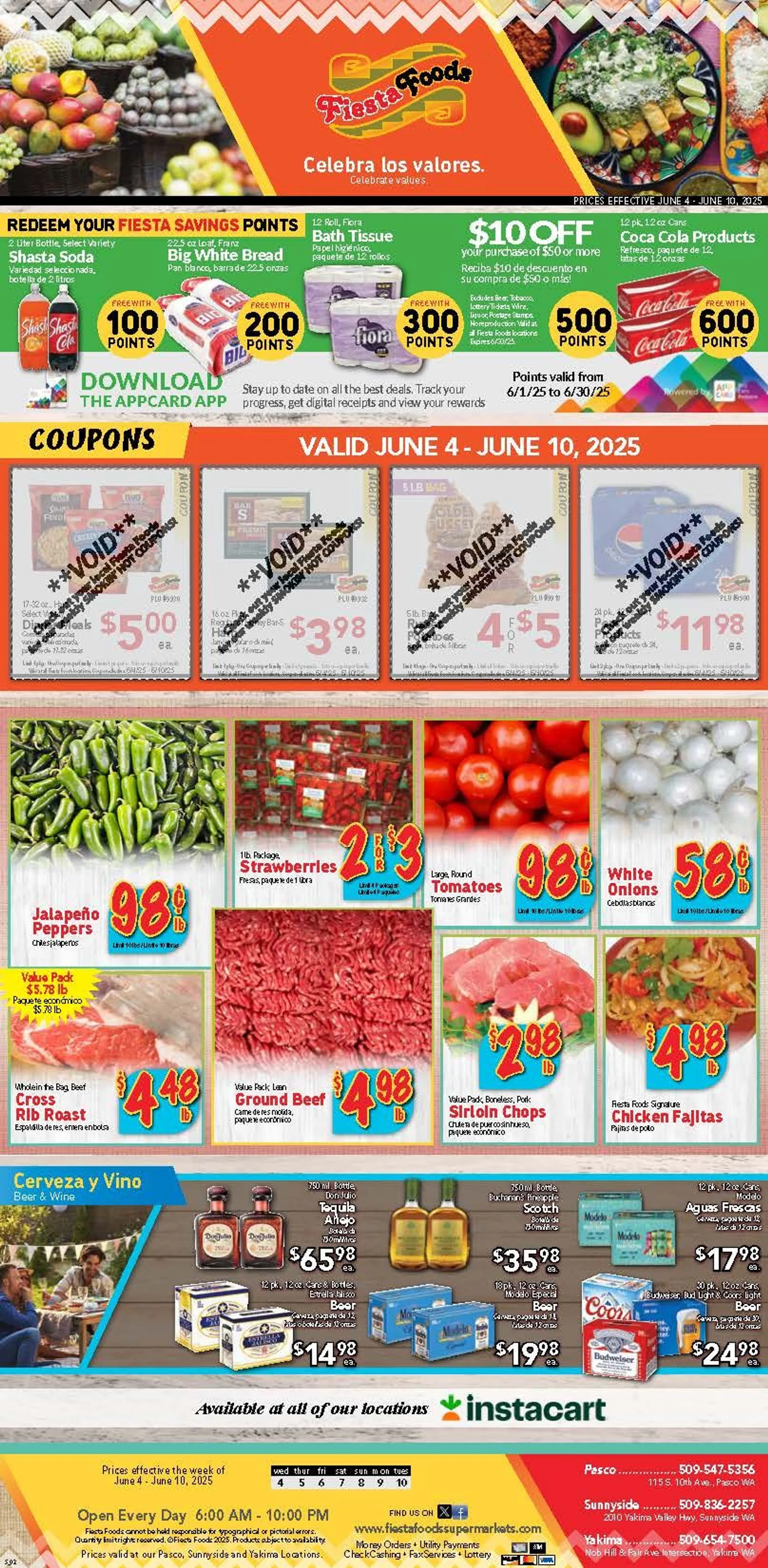 Weekly ad Fiesta Foods SuperMarkets Sales from June 4 to June 10 2025 - Page 1