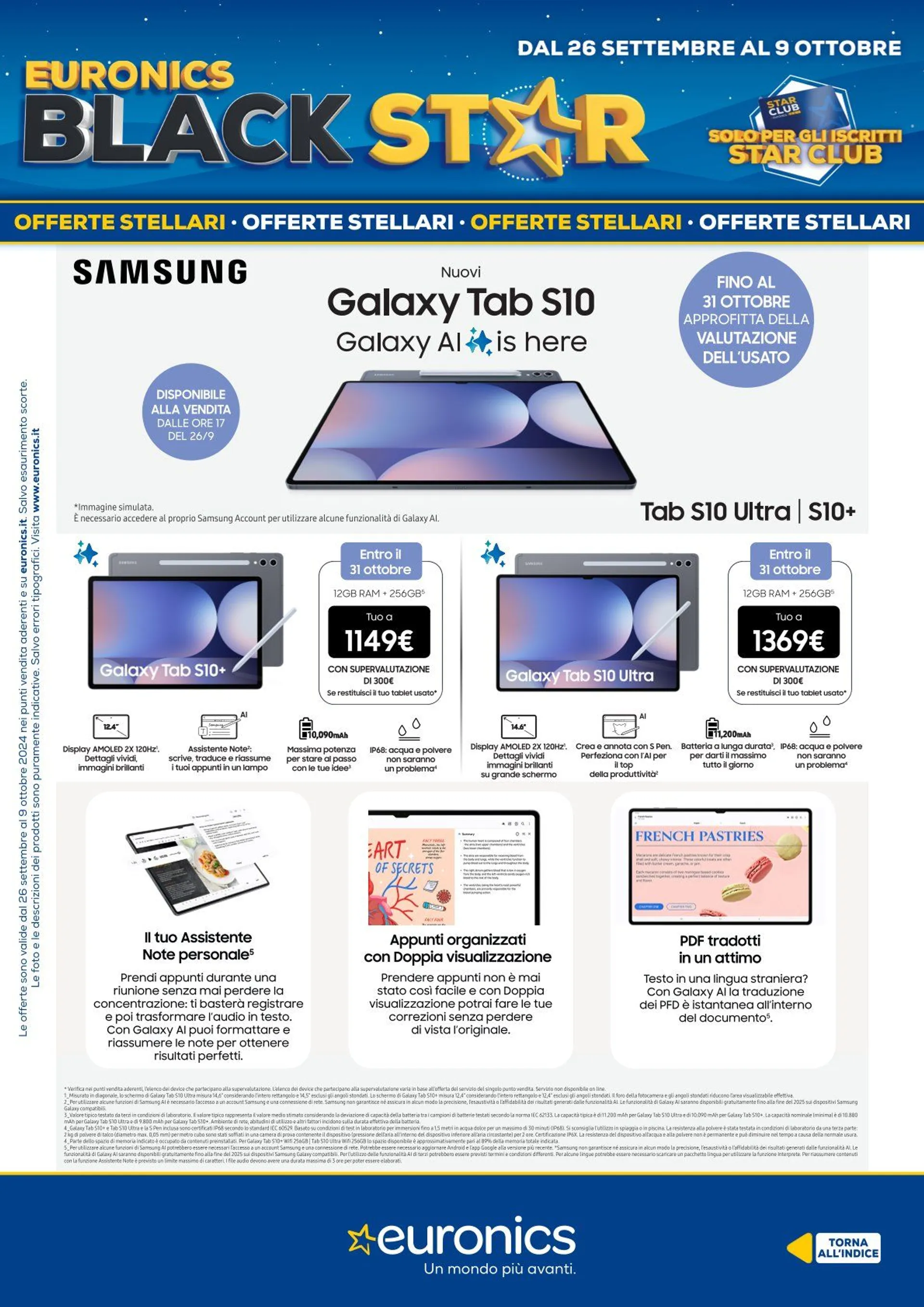 Euronics Brochure Offerte da 26 settembre a 9 ottobre di 2024 - Pagina del volantino 24