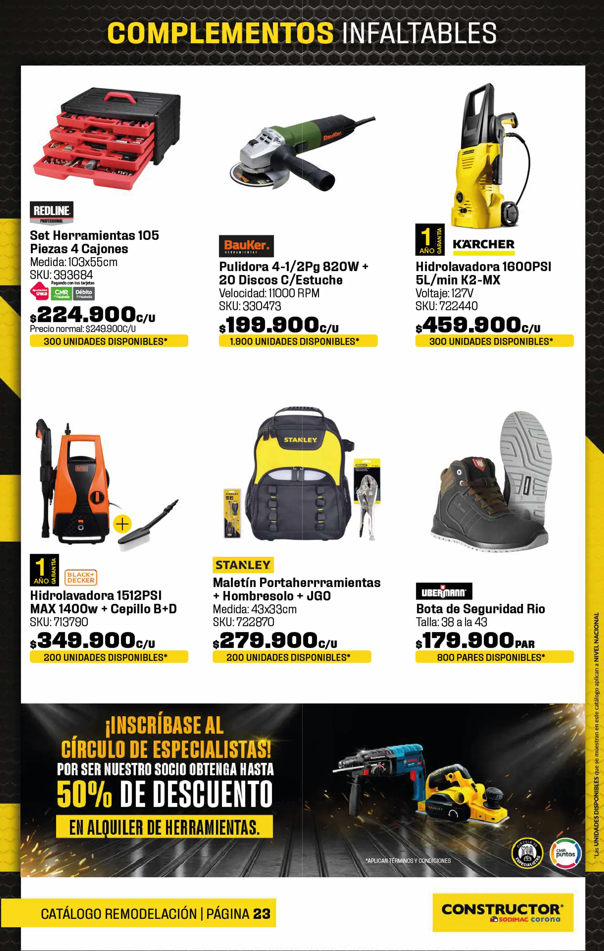 Catalogo de Grandes ofertas Construcción 20 de septiembre al 15 de octubre 2024 - Pag 23