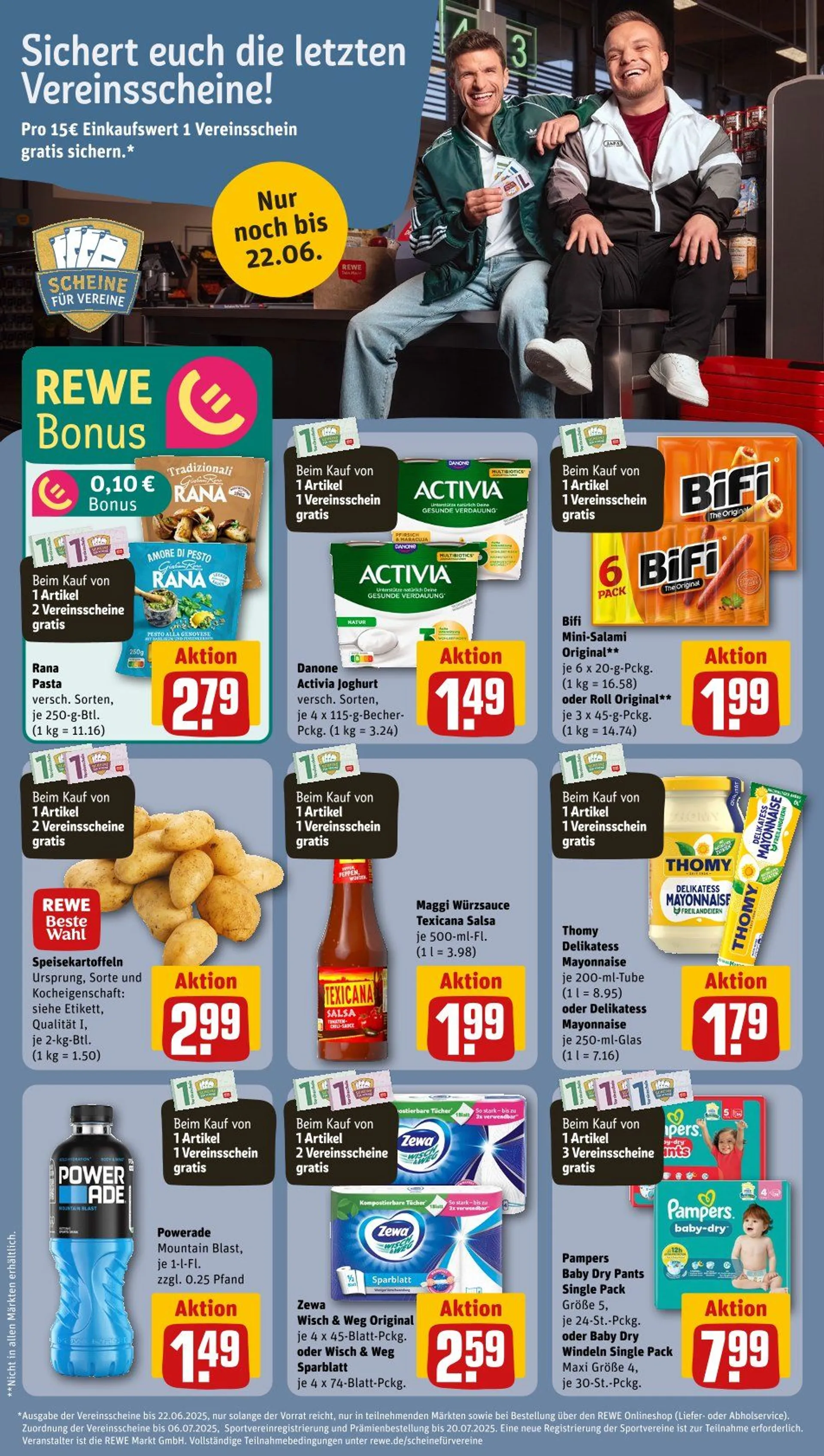 REWE Propsekt von 17. Juni bis 22. Juni 2025 - Prospekt seite 22
