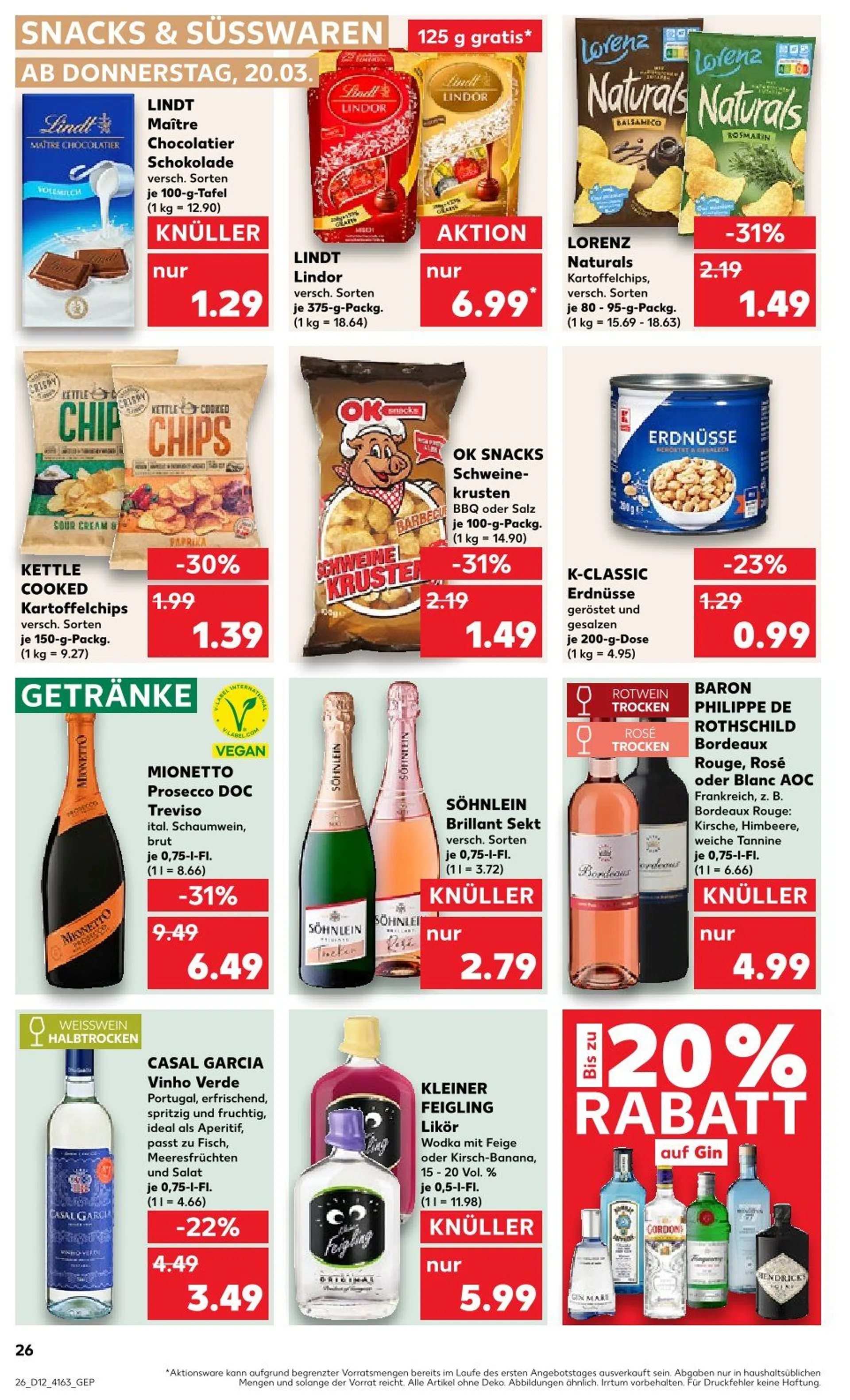 Kaufland Prospekt von 20. März bis 26. März 2025 - Prospekt seite 26