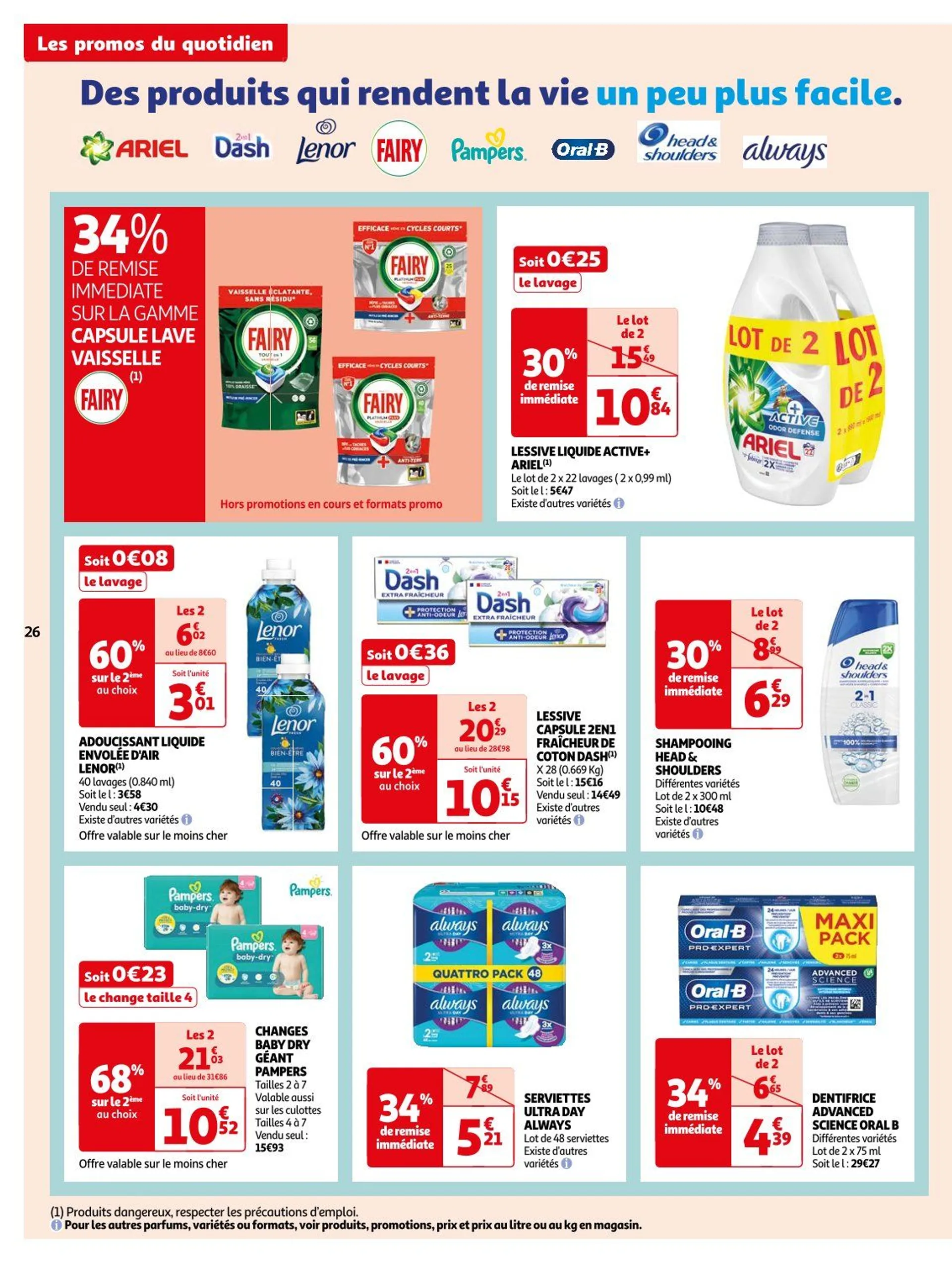 Auchan Offres de brochures du 1 octobre au 6 octobre 2024 - Catalogue page 26