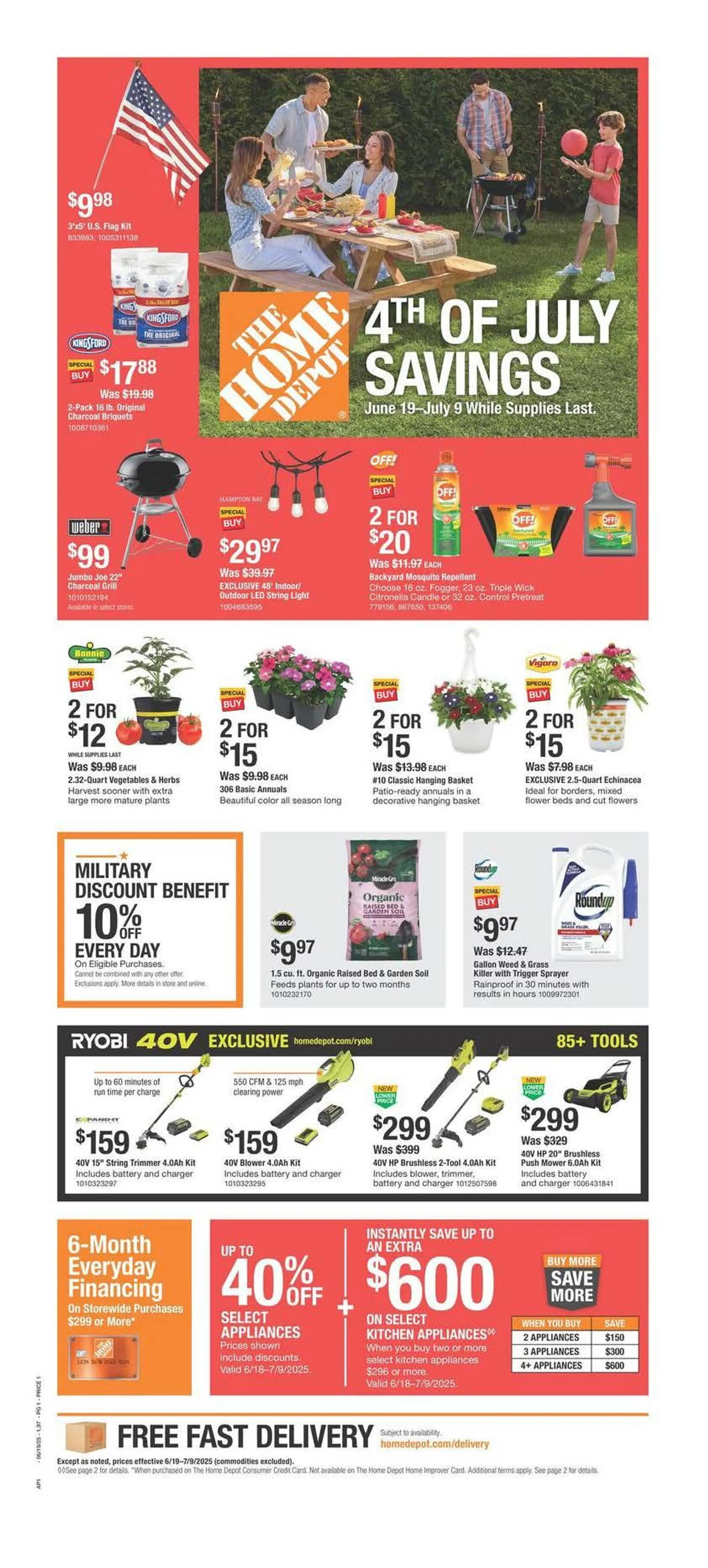 Weekly ad The Home Depot Sales from June 18 to June 24 2025 - Page 1