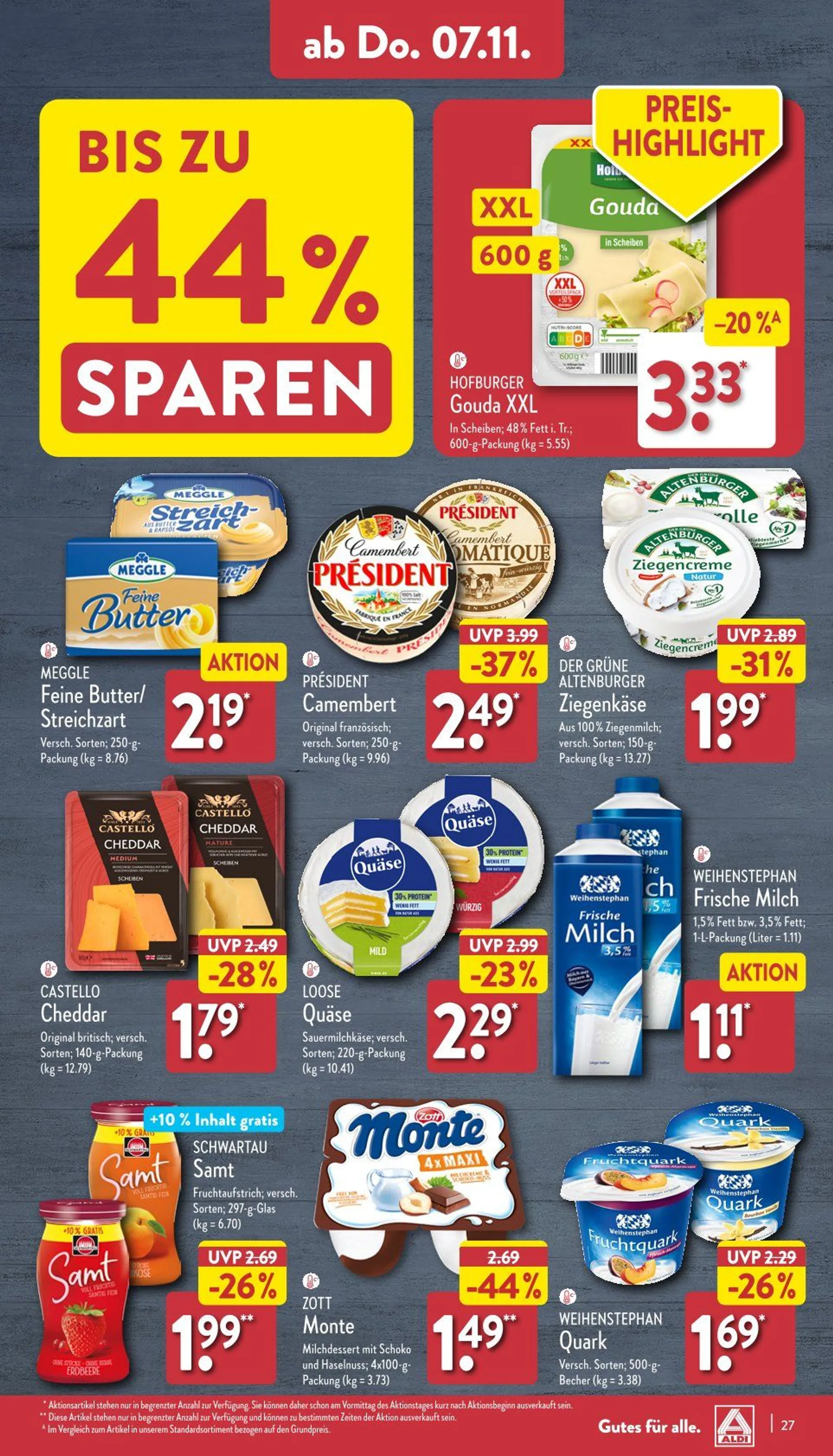 Aldi Nord Prospekt von 4. November bis 9. November 2024 - Prospekt seite 27