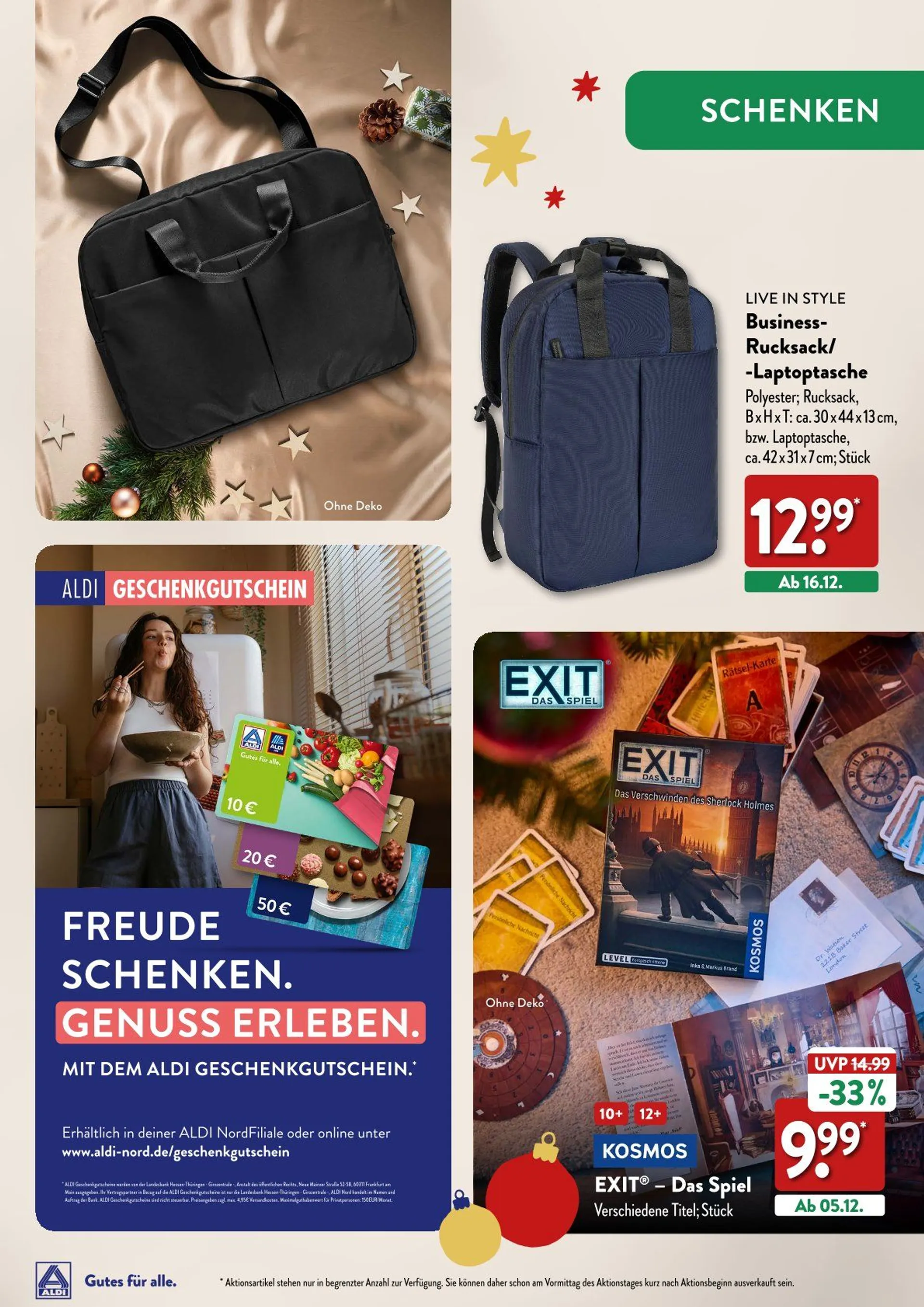 Aldi Nord Prospekt von 17. Oktober bis 16. Dezember 2024 - Prospekt seite 27