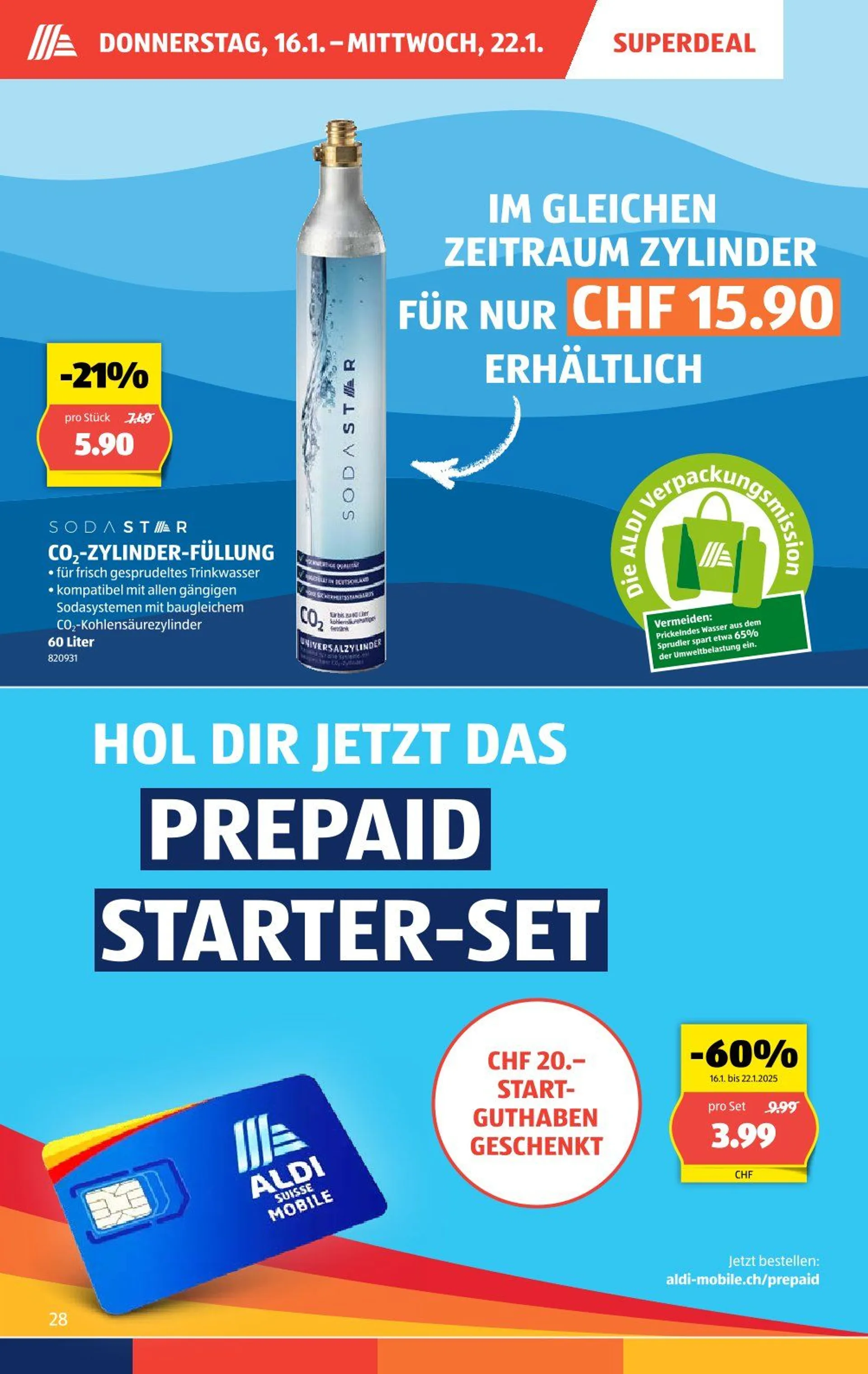 Aldi Prospekte von 16. Januar bis 22. Januar 2025 - Prospekt seite  28