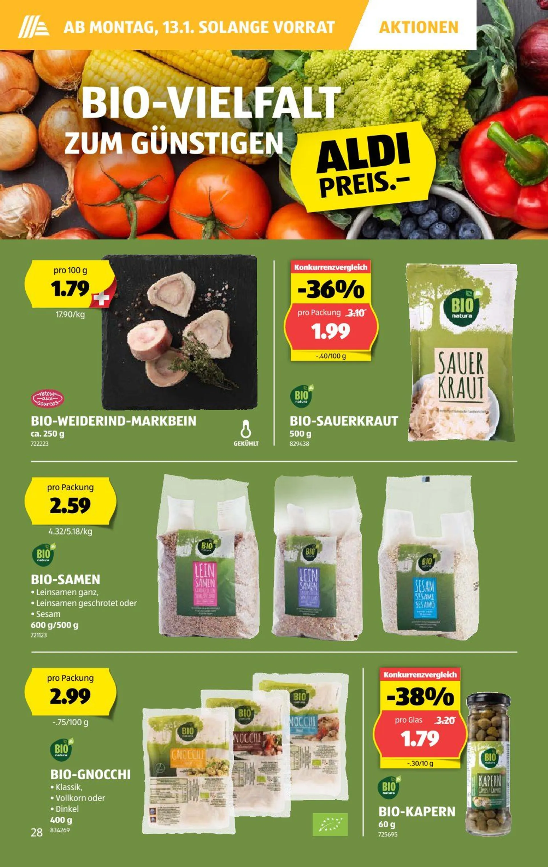 Aldi Prospekte von 16. Januar bis 22. Januar 2025 - Prospekt seite  28