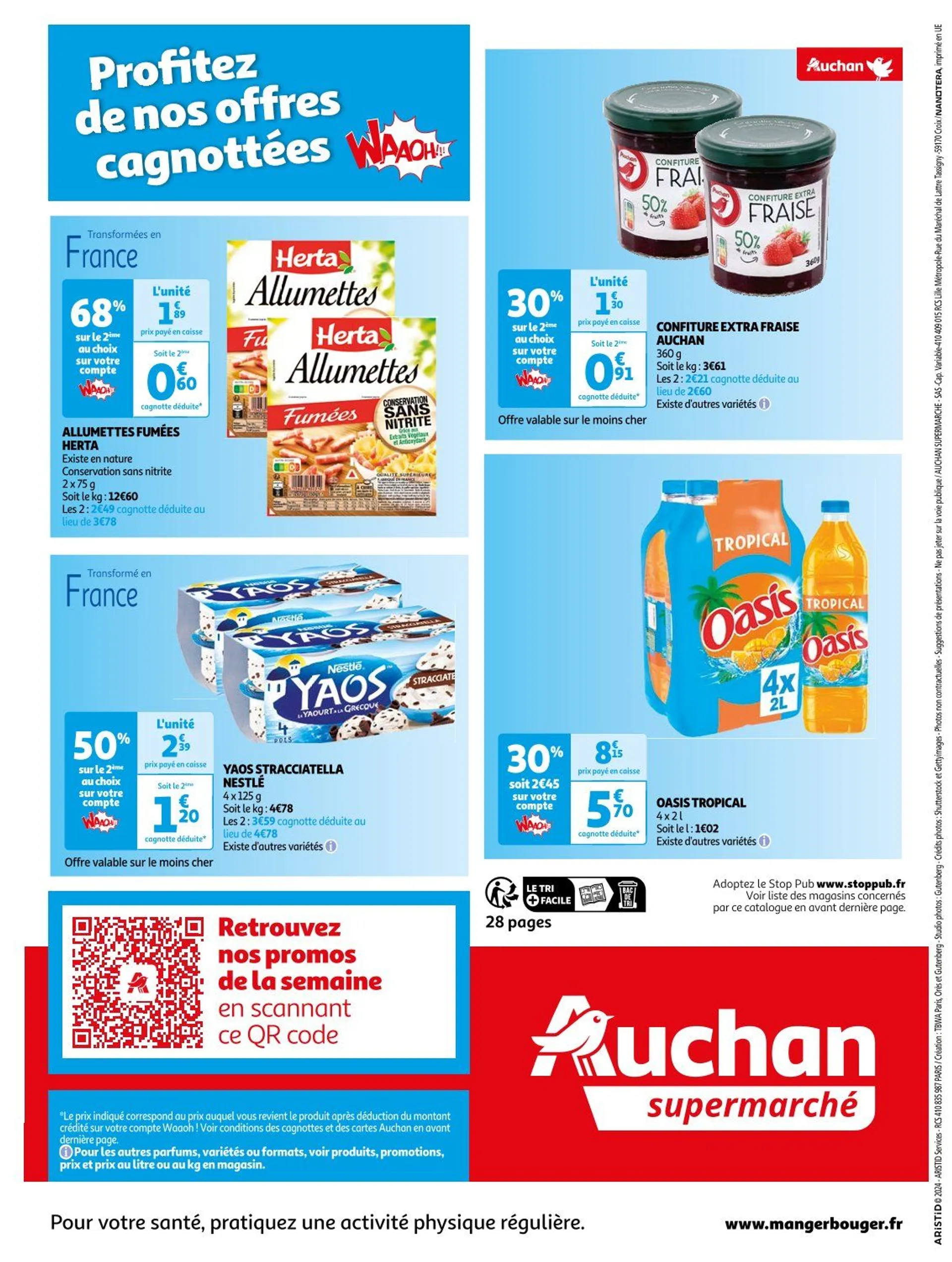 Auchan Offres de brochures du 1 octobre au 6 octobre 2024 - Catalogue page 28