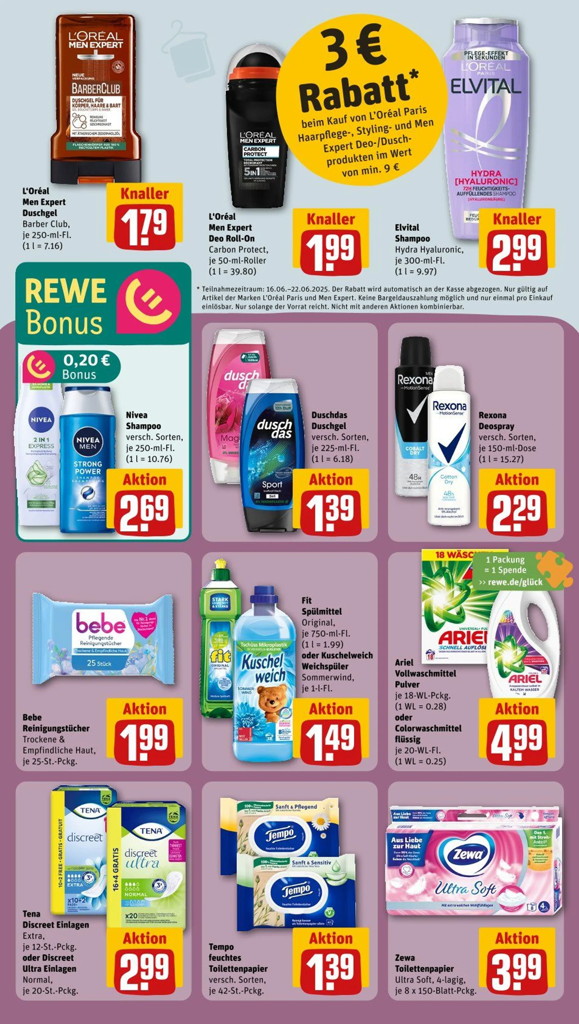REWE Propsekt von 17. Juni bis 22. Juni 2025 - Prospekt seite 28