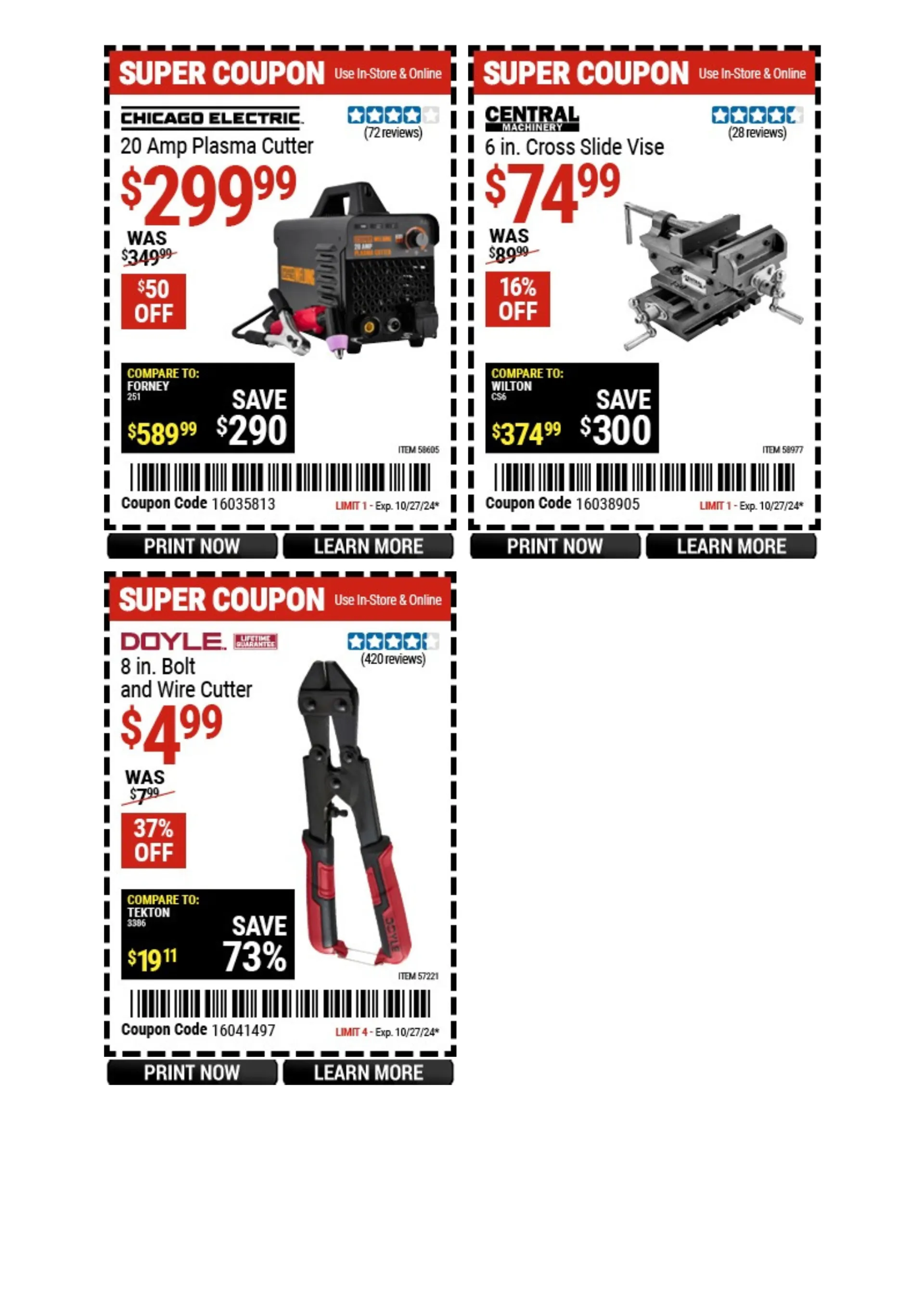 Weekly ad Harbor Freight Weekly Ad from October 21 to October 27 2024 - Page 27